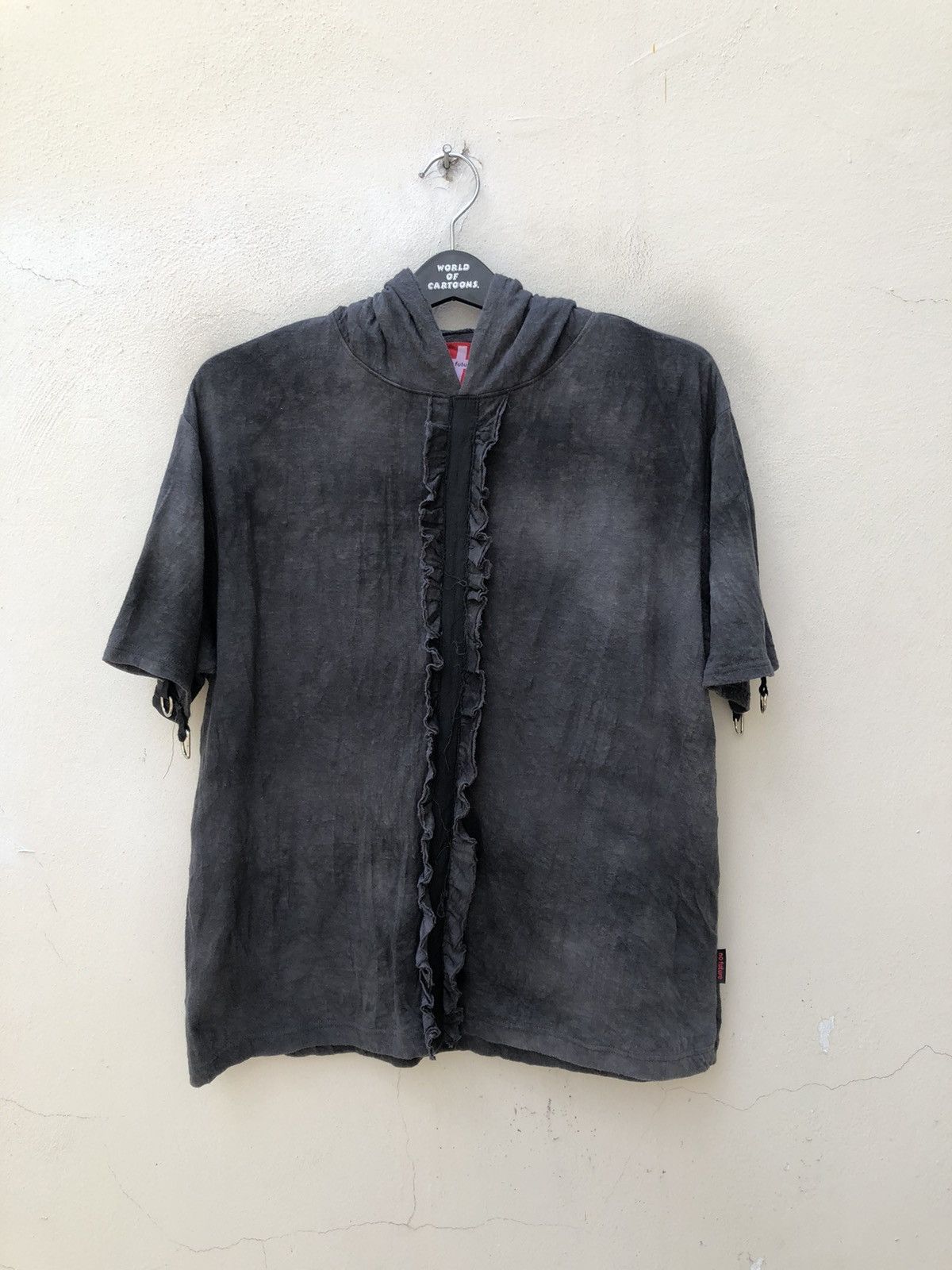 No Future × Vintage Vintage No Future Japan Short Sleeve Hoodie Sedi Shirt Size US L / EU 52-54 / 3 - 1 Thumbnail