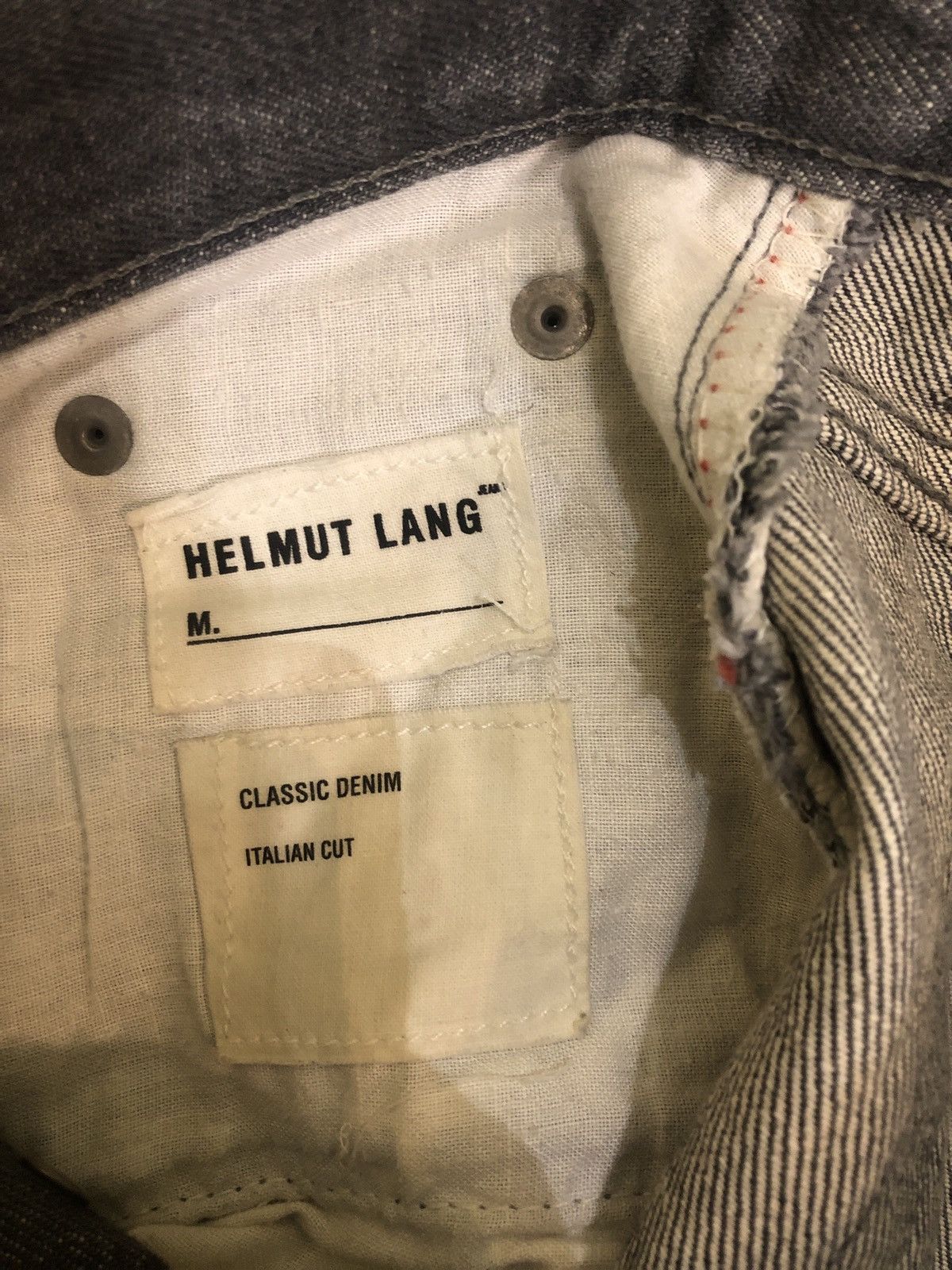 Helmut Lang Helmut Lang Italian Cut Released Hem Denim Size US 29 - 3 Thumbnail