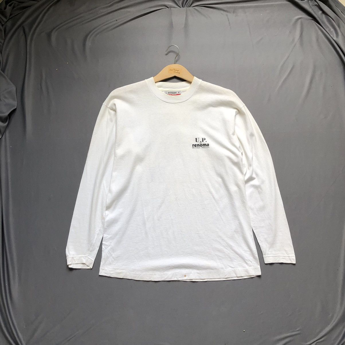 Vintage UP RENOMA PARIS Made In Italy Prestige Collection Tee Shirt Top Embroidered Logo main image 0
