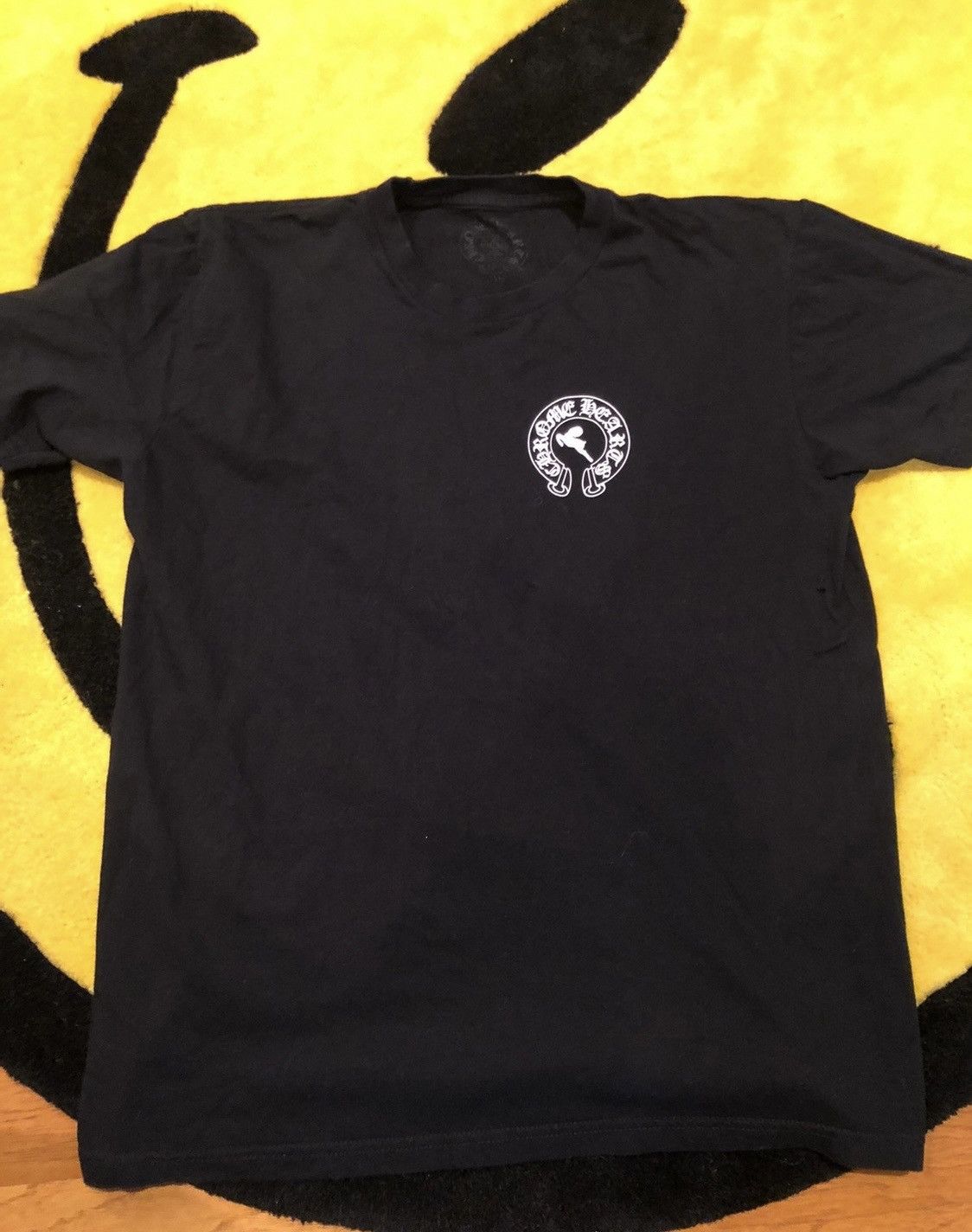 image of Chrome Hearts Foti T-Shirt in Black, Men's (Size Large)