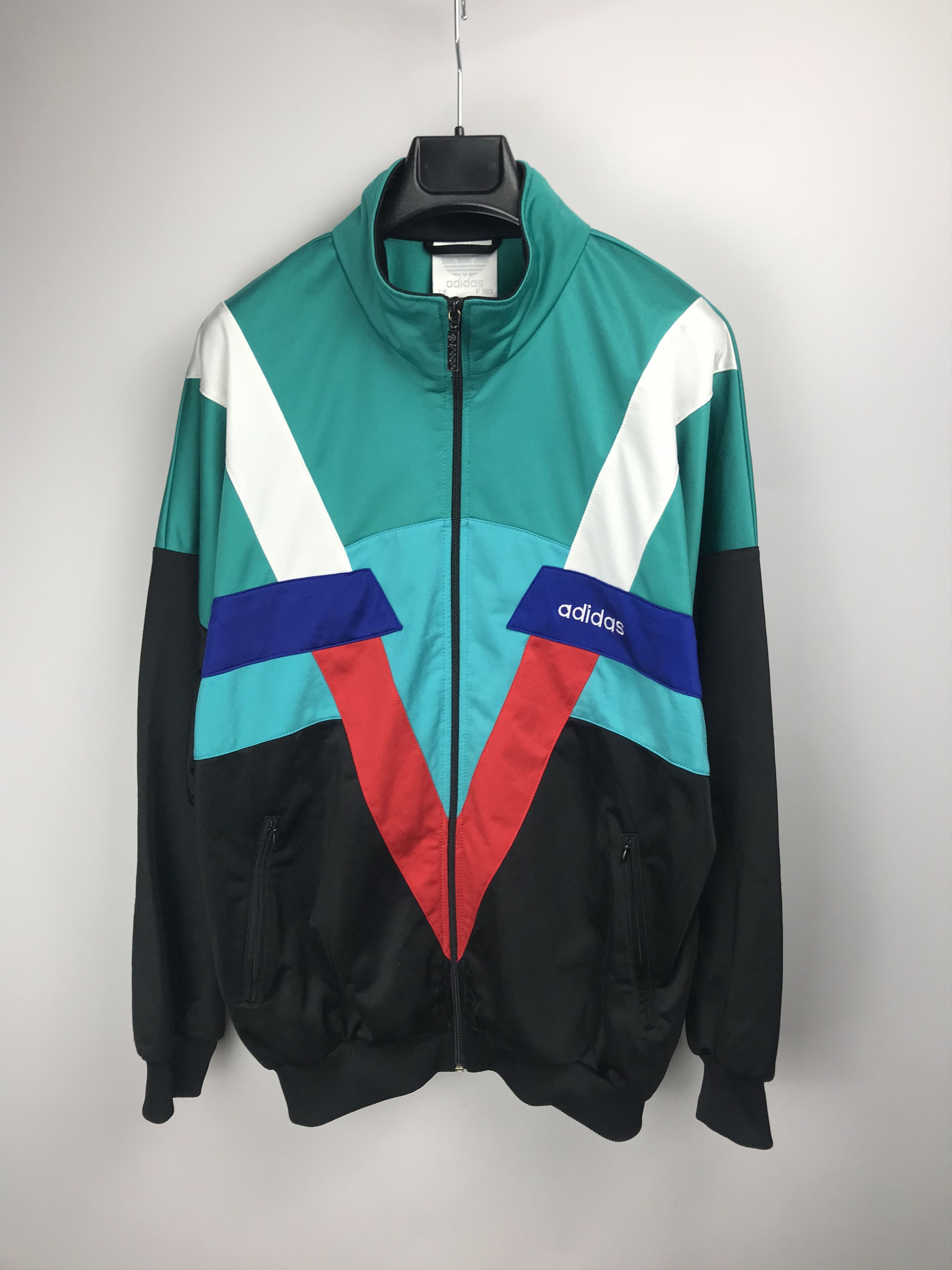 Adidas × Vintage Adidas Originals Vintage Black Green Track Adidas × Vintage Adidas Originals Vintage Black Green Track