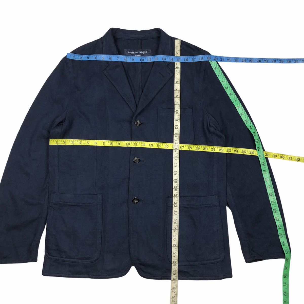 Comme des Garcons AD2007 Dyed Tapes Back Cotton Jacket