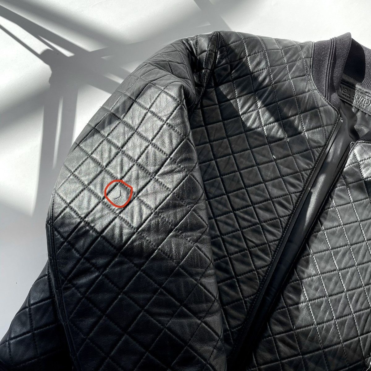 Neil Barrett Neil Barrett quilted leather bomber jacket