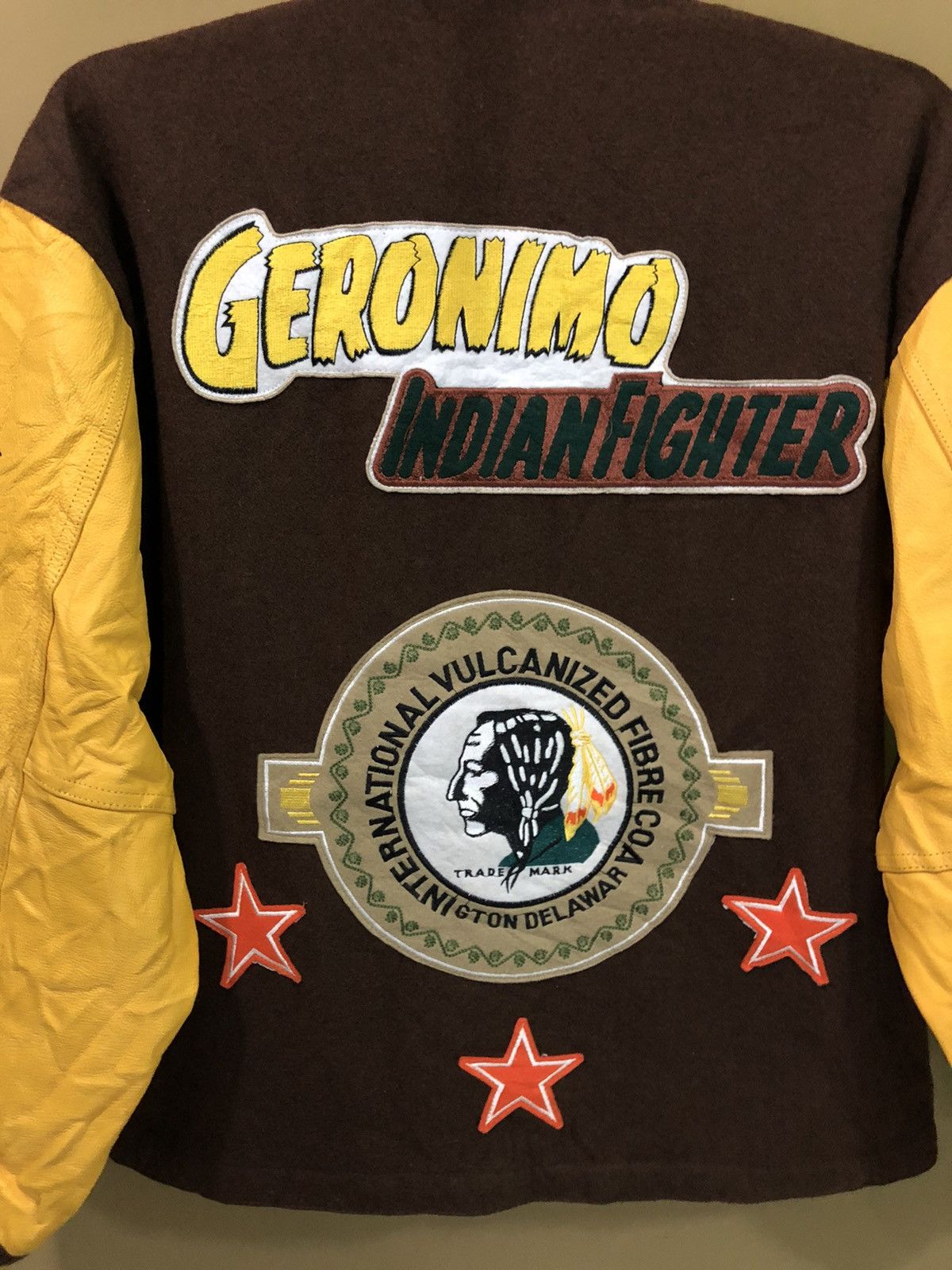 Vintage Vintage Geronimo Indian Fighter Varsity Jacket Size US M / EU 48-50 / 2 - 7 Thumbnail