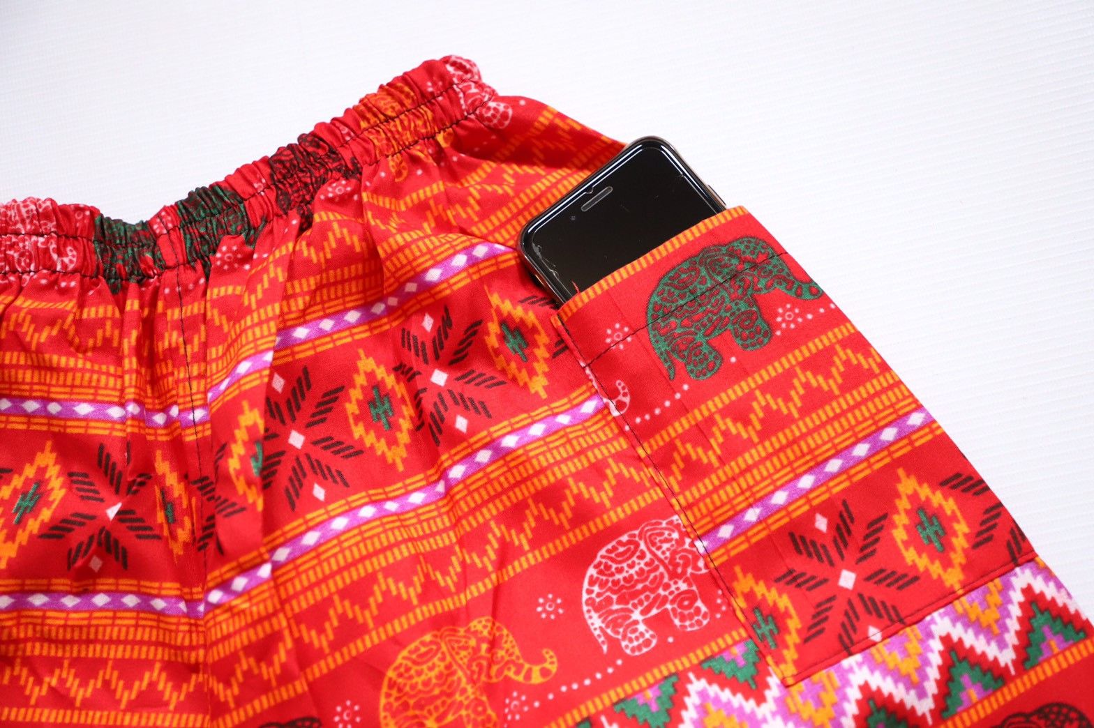 Designer × Native Casual shorts,Pants thai traditional pattern native elephan Size US 26 / EU 42 - 6 Thumbnail