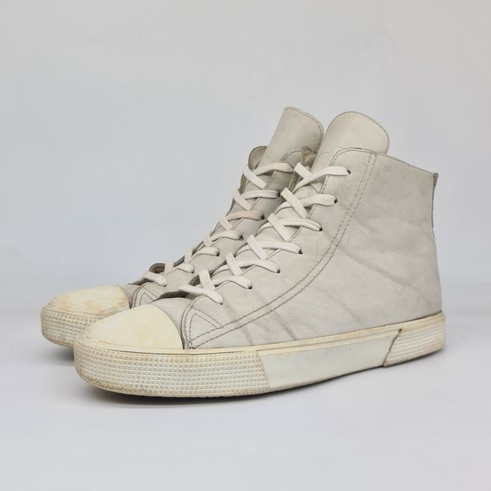 Vintage Helmut Lang - OG Hi Top Cap Toe Sneaker | Grailed