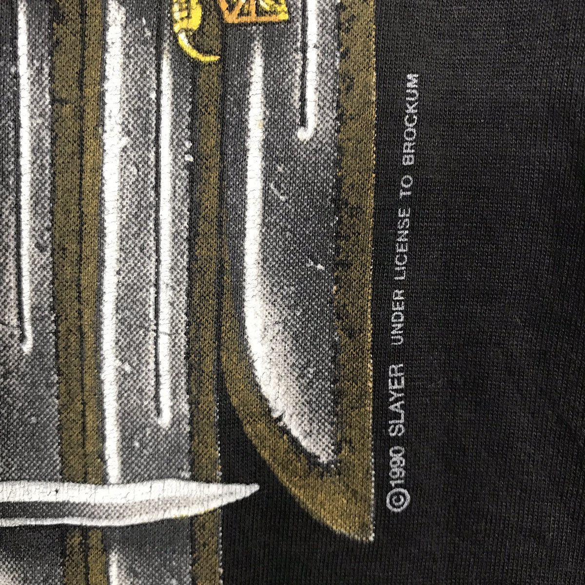 Band Tees × Vintage Vintage Slayer European Campaign 1990s Band Rock Tour Tees Size US L / EU 52-54 / 3 - 6 Thumbnail