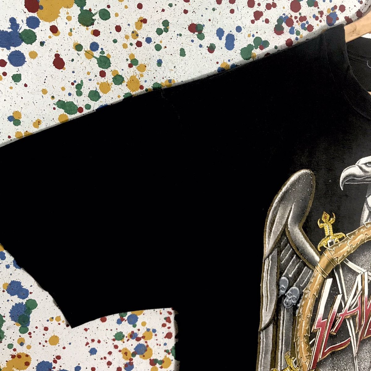 Band Tees × Vintage Vintage Slayer European Campaign 1990s Band Rock Tour Tees Size US L / EU 52-54 / 3 - 3 Thumbnail