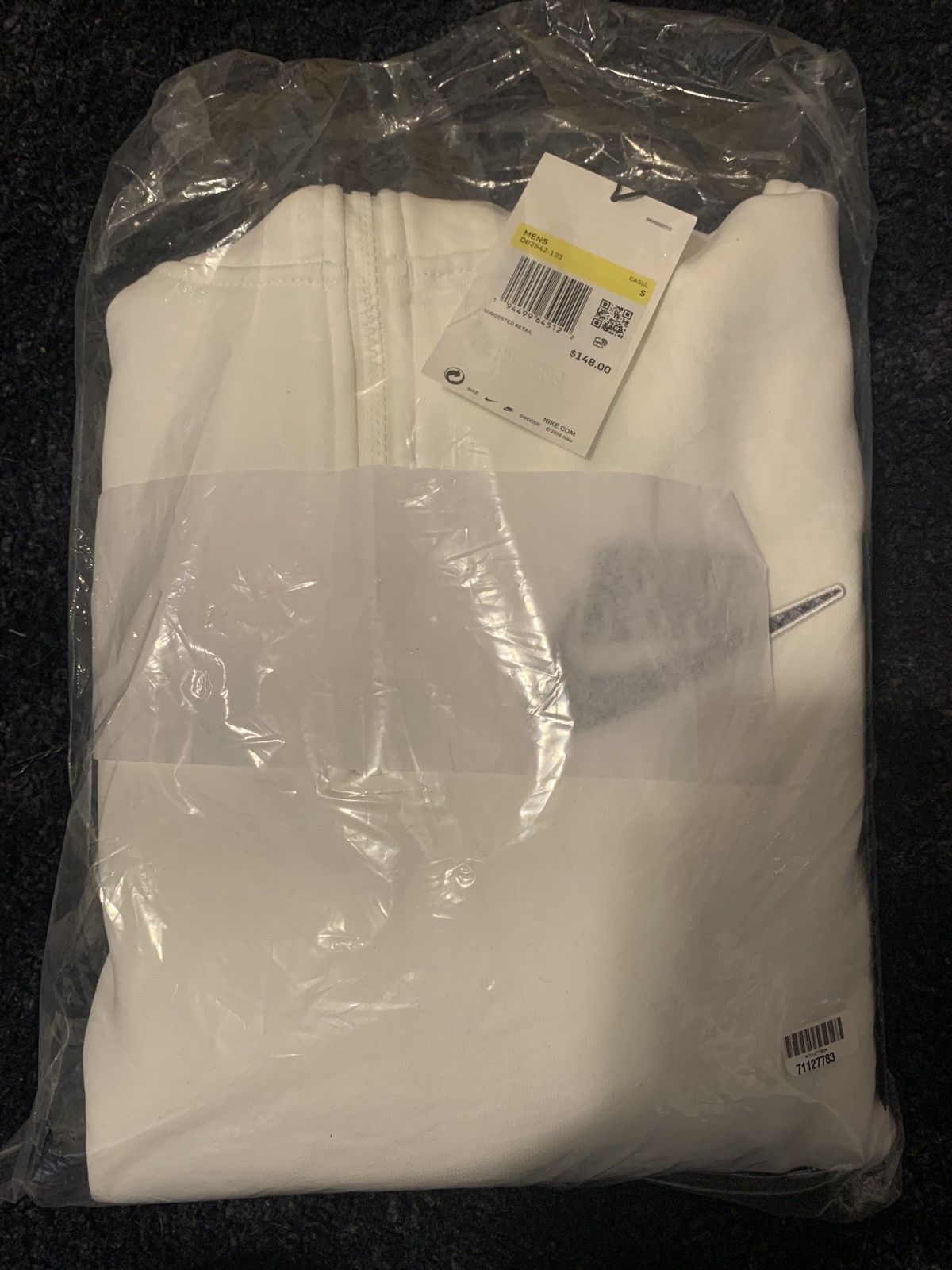 Supreme Nike Half Zip Hooded Sweatshirt White