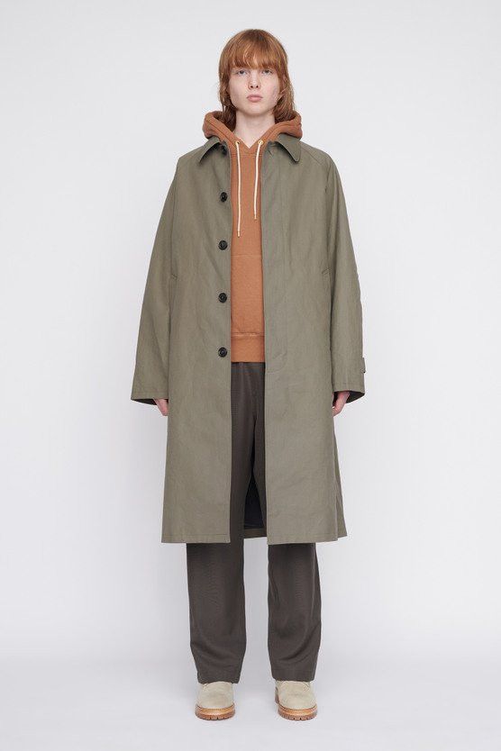 ジャケット・アウター OURLEGACY RAGLAN CAR COAT Our Legacy - Raglan Car Coat Soot Black Solaro