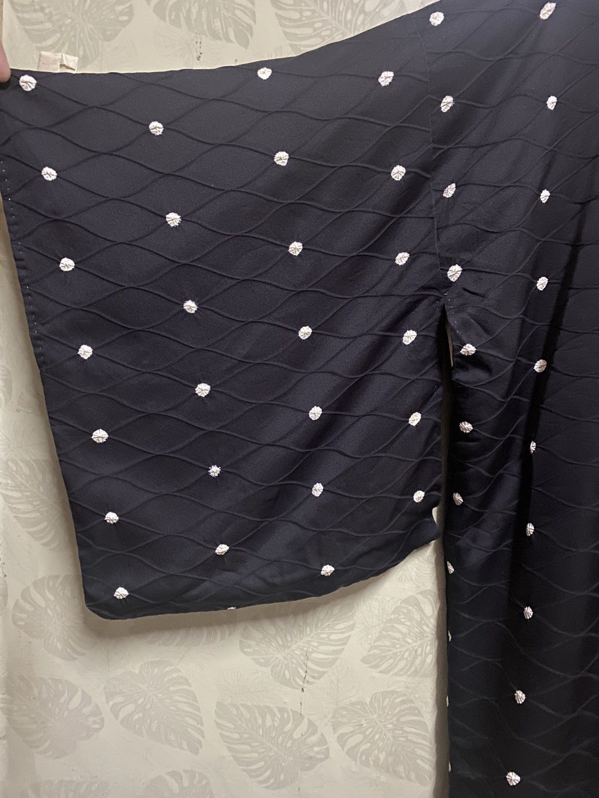 Japanese Brand Vintage 90s silk kimono polkadot design - k4 Size US M / EU 48-50 / 2 - 6 Thumbnail