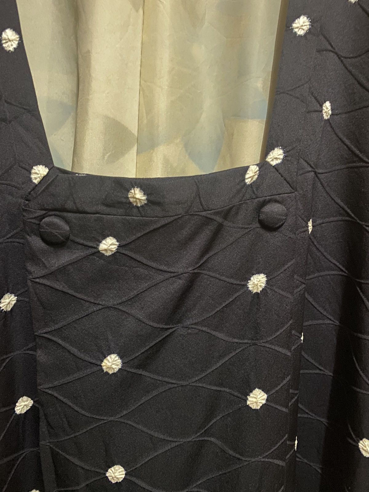 Japanese Brand Vintage 90s silk kimono polkadot design - k4 Size US M / EU 48-50 / 2 - 4 Thumbnail