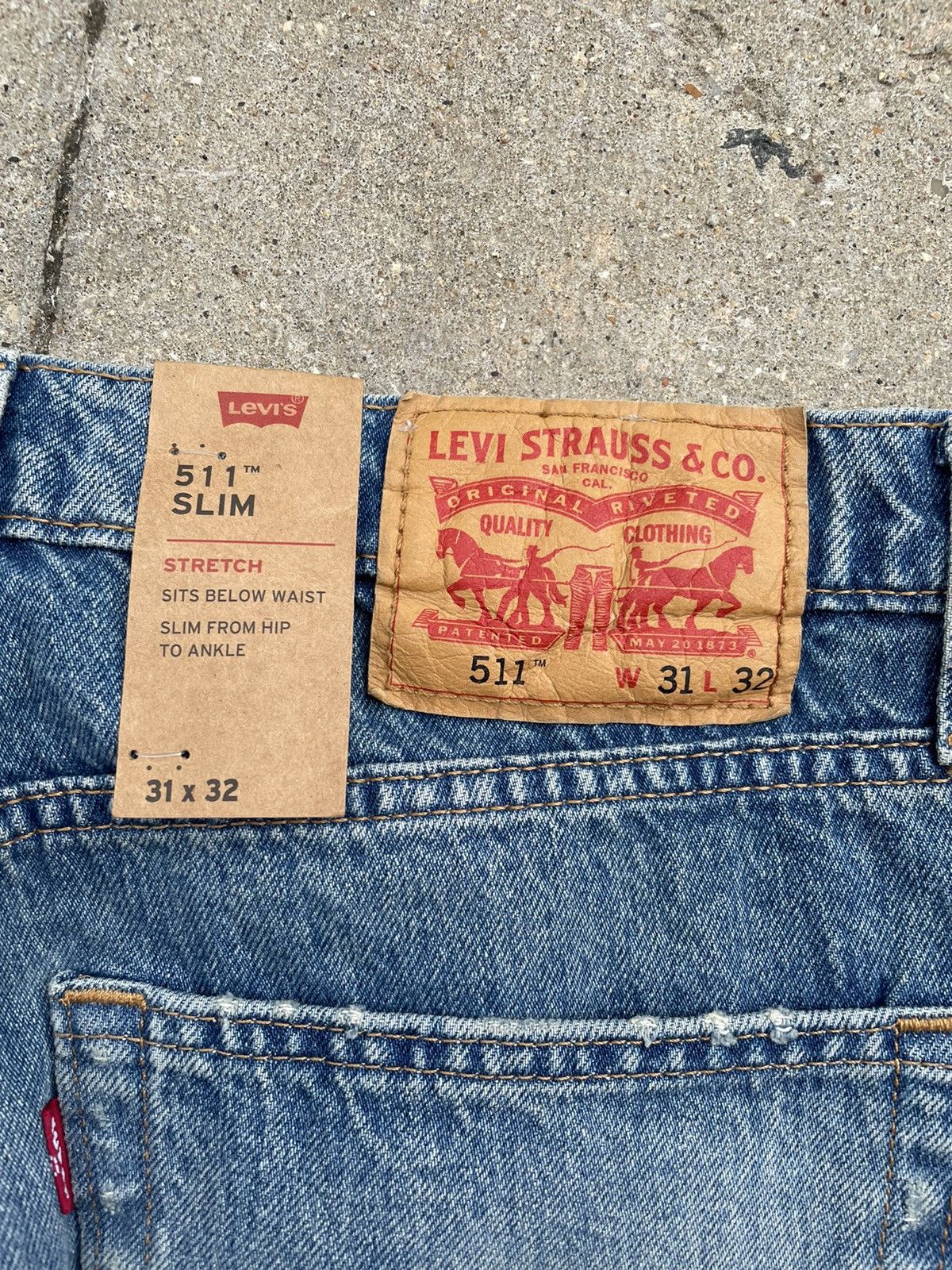 Levi's Levi’s 511 Patchwork Jeans NWT Size US 30 / EU 46 - 4 Thumbnail