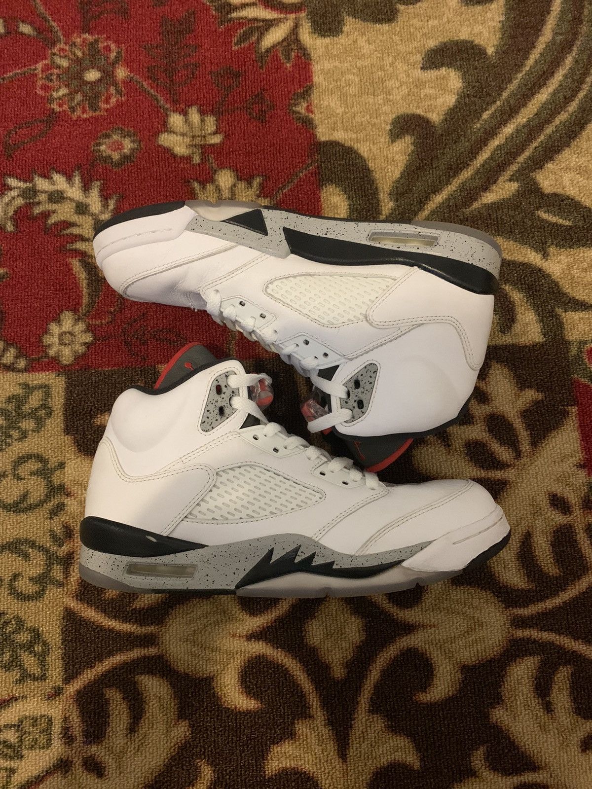Jordan Brand Air Jordan 5 Retro White Cement 2017 Size US 8 / EU 41 - 5 Thumbnail