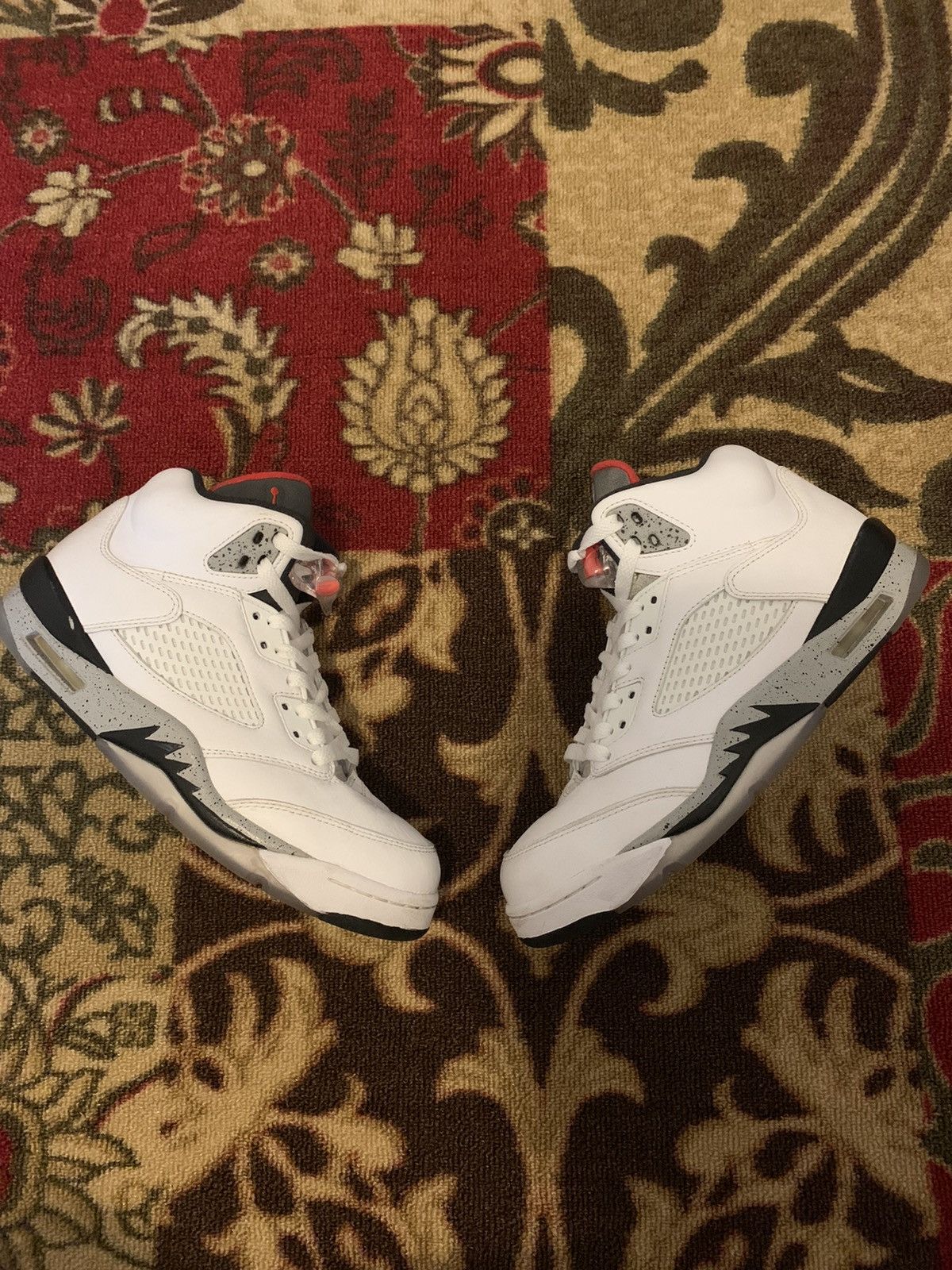 Jordan Brand Air Jordan 5 Retro White Cement 2017 Size US 8 / EU 41 - 2 Thumbnail
