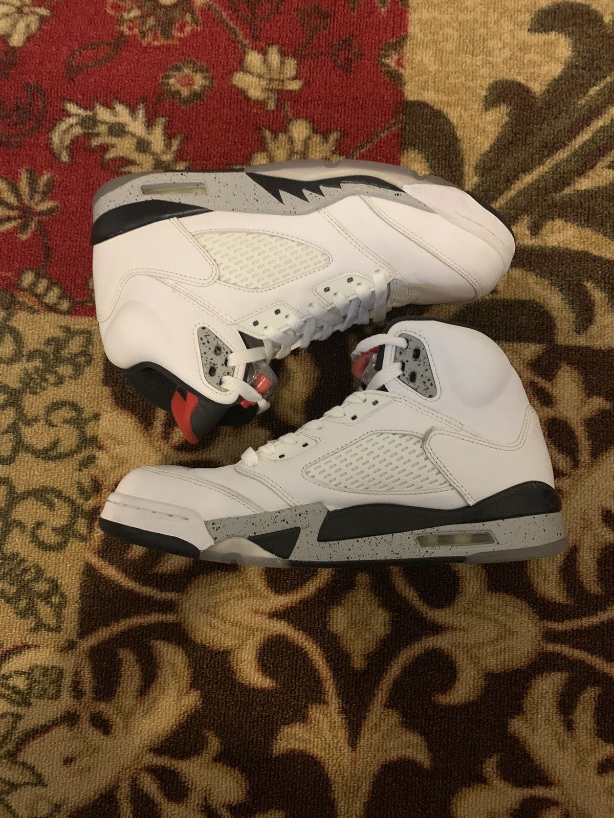 Jordan Brand Air Jordan 5 Retro White Cement 2017 Size US 8 / EU 41 - 4 Thumbnail