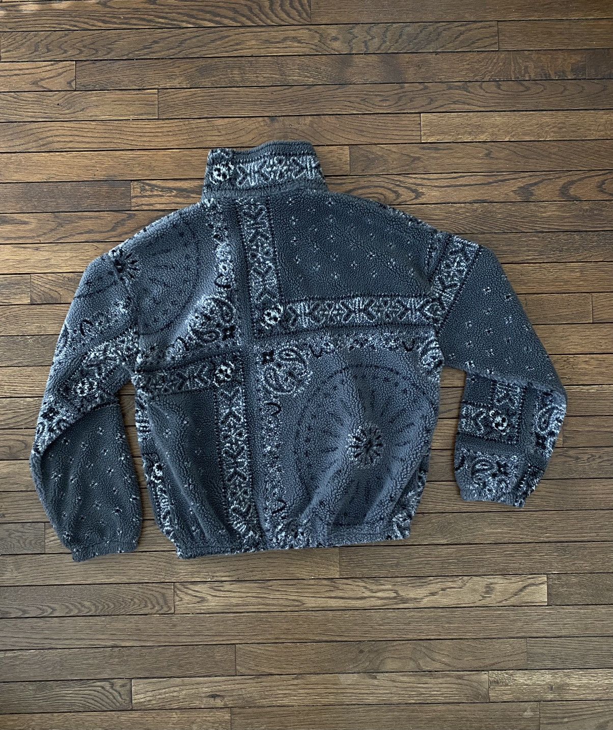 Vintage Gangster Bandana Paisley Sherpa Pile Zip Hoodie Jacket M Size US M / EU 48-50 / 2 - 3 Thumbnail