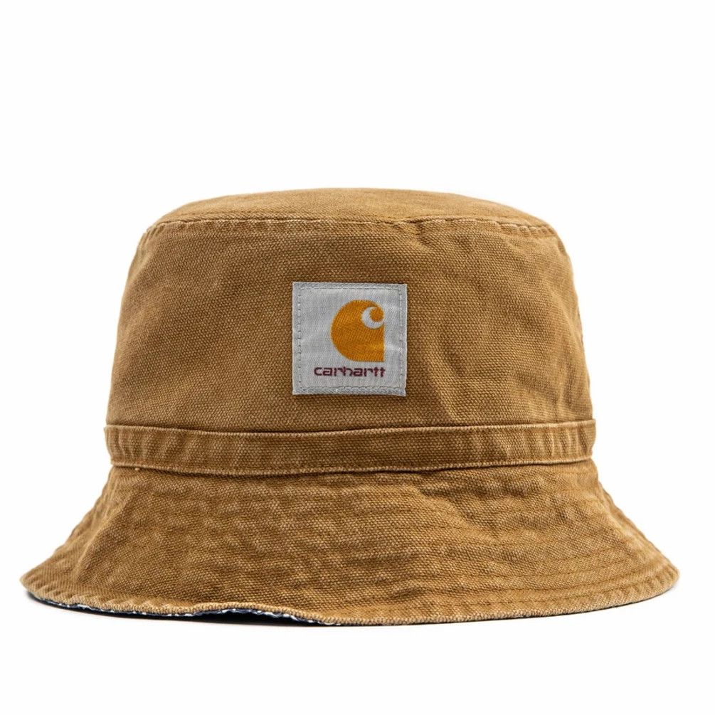 帽子 Carhartt WIP BANDANA BUCKET HAT CARHARTT WIP BANDANA BUCKET HAT NAVY STONE WASHED M-L | eBay