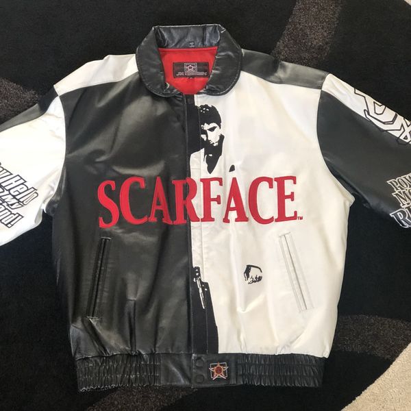 Vintage JH DESIGN SCARFACE LEATHER JACKET VERY RARE | Grailed