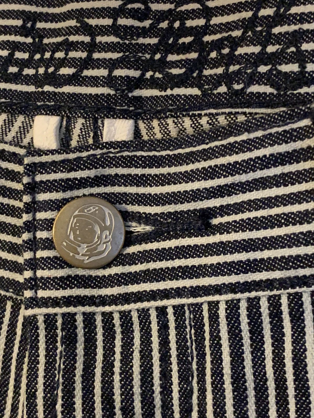 Billionaire Boys Club × Vintage RARE* BBC Billionaire Boys Club Railroad Stripe Denim Jeans Size US 32 / EU 48 - 7 Thumbnail