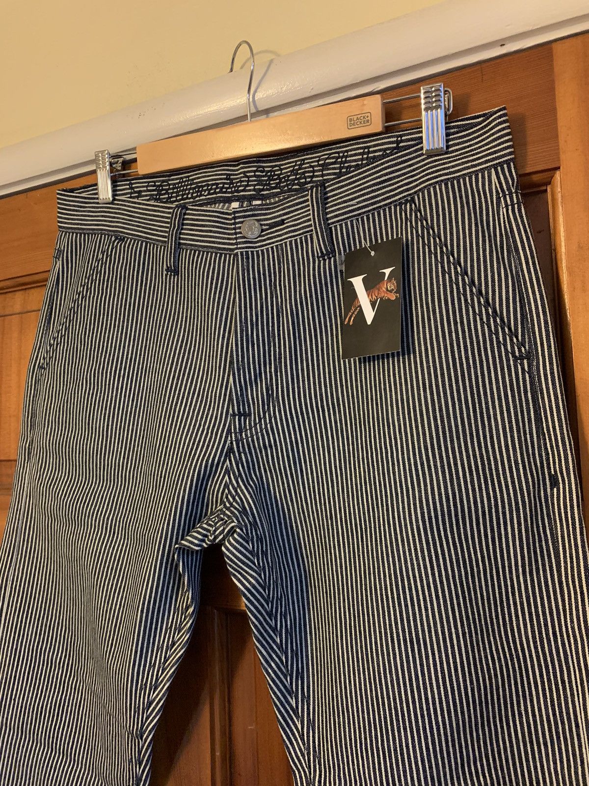 Billionaire Boys Club × Vintage RARE* BBC Billionaire Boys Club Railroad Stripe Denim Jeans Size US 32 / EU 48 - 3 Thumbnail