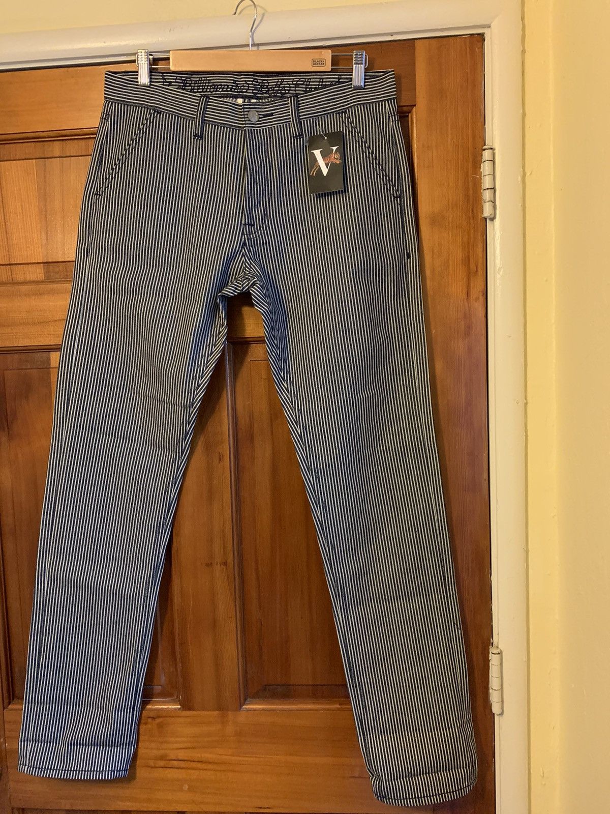 Billionaire Boys Club × Vintage RARE* BBC Billionaire Boys Club Railroad Stripe Denim Jeans Size US 32 / EU 48 - 1 Thumbnail