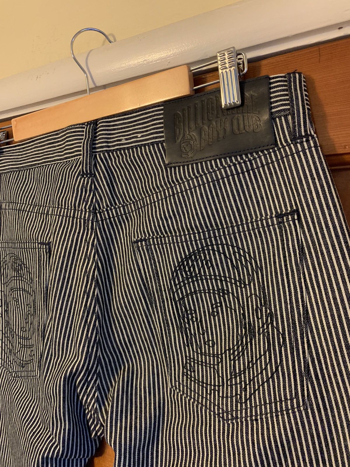 Billionaire Boys Club × Vintage RARE* BBC Billionaire Boys Club Railroad Stripe Denim Jeans Size US 32 / EU 48 - 6 Thumbnail