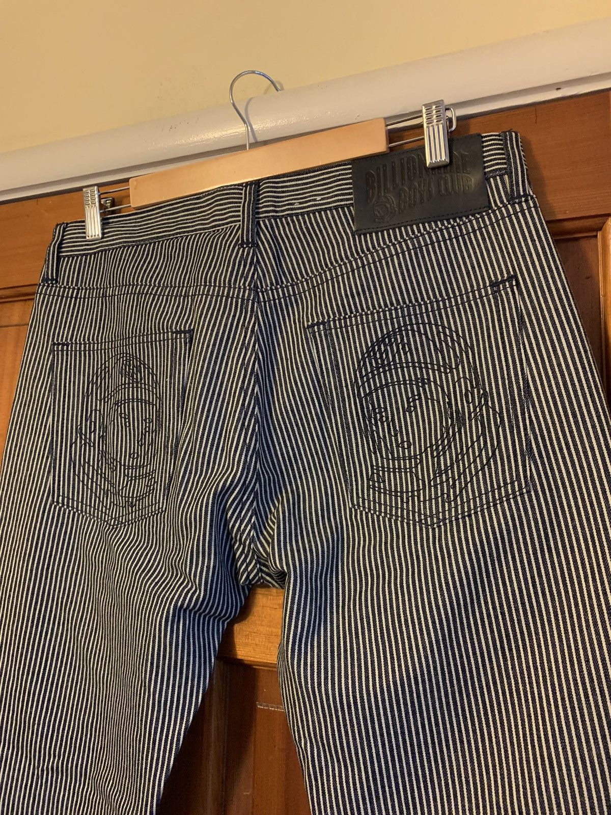 Billionaire Boys Club × Vintage RARE* BBC Billionaire Boys Club Railroad Stripe Denim Jeans Size US 32 / EU 48 - 4 Thumbnail