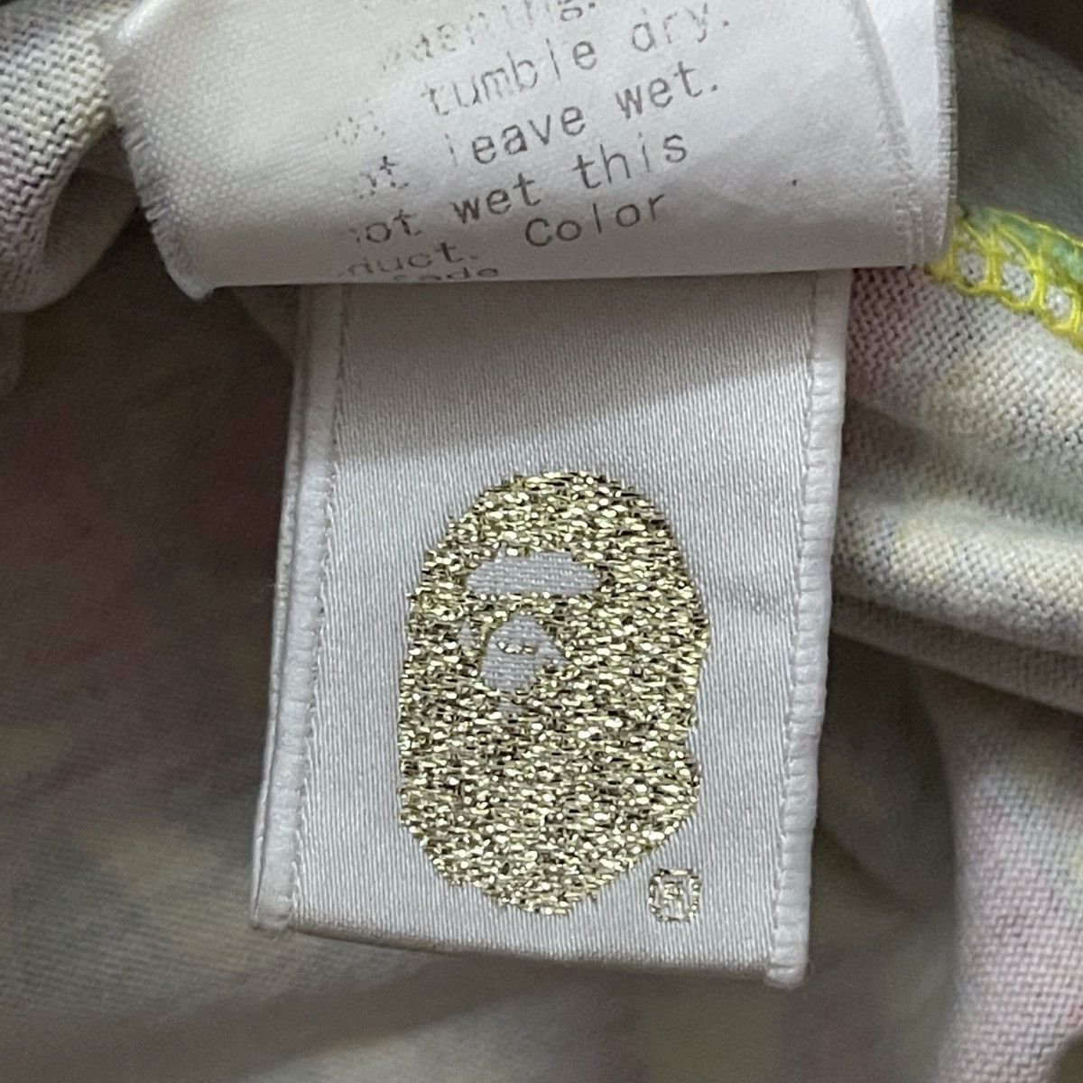 Bape Bape Spell-Out Rasta Tee Size US L / EU 52-54 / 3 - 6 Thumbnail