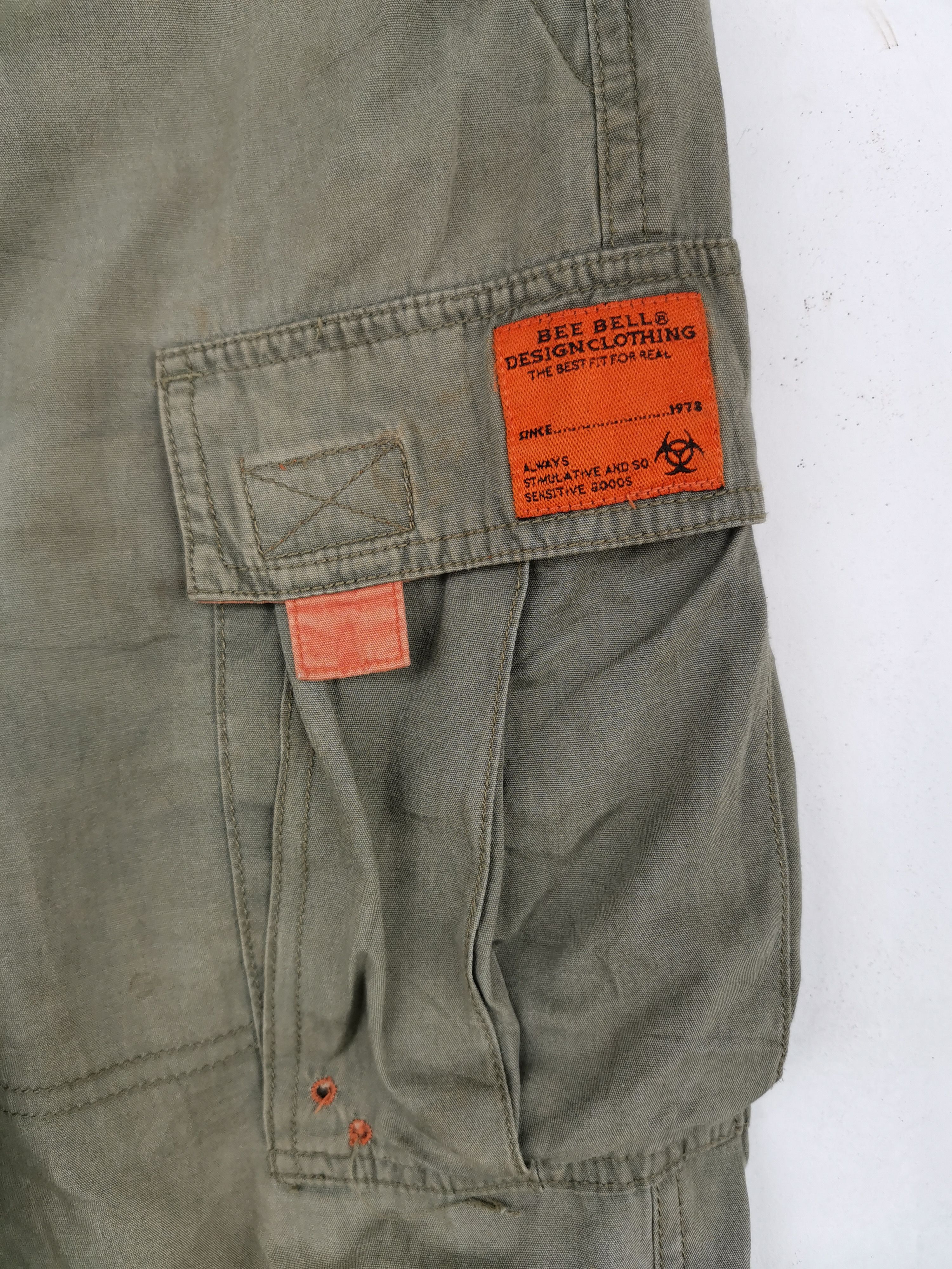 Japanese Brand Bee Bell Design Clothing Tactical Cargo Multipocket Pants Size US 27 - 13 Thumbnail