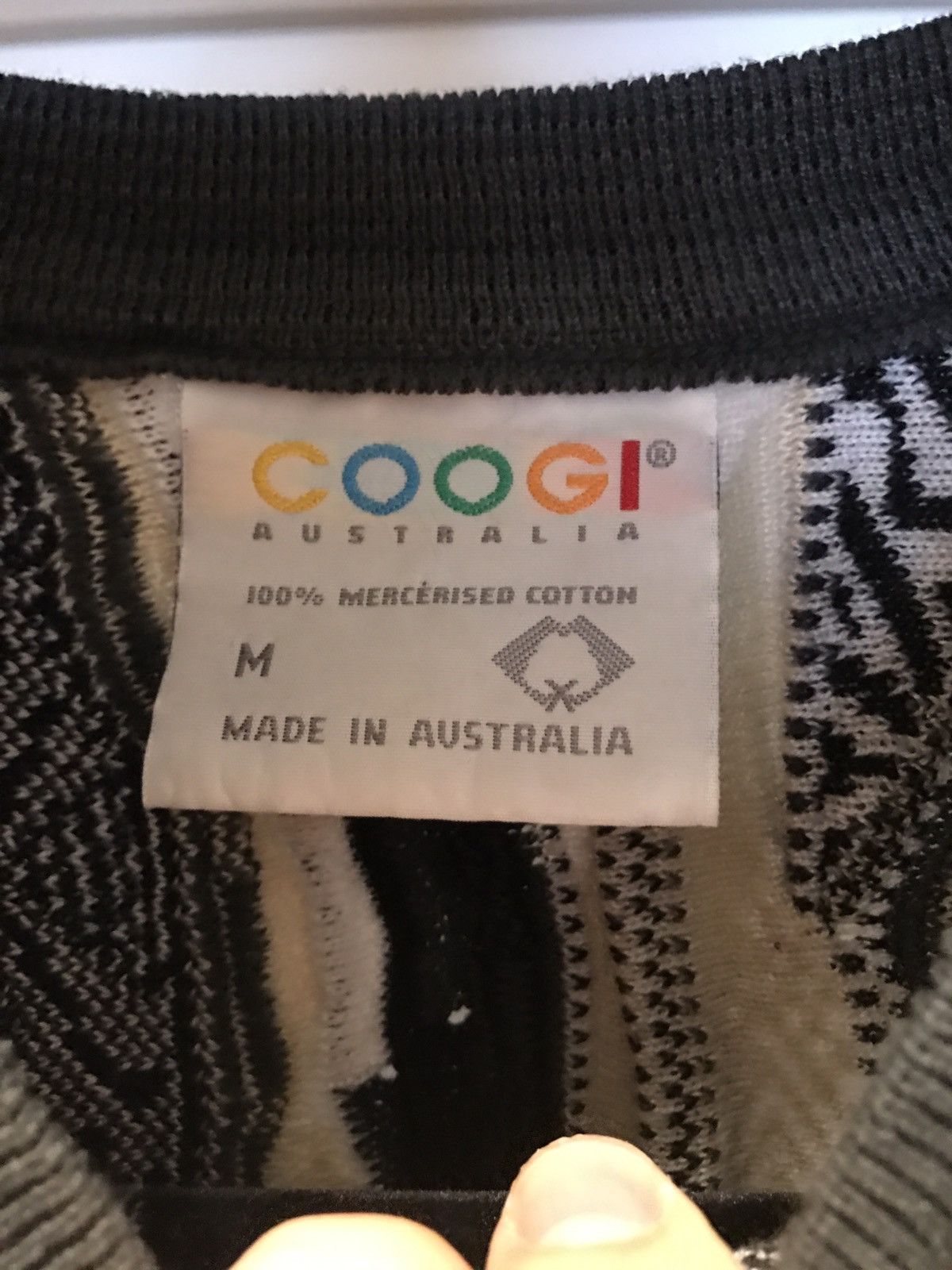 Coogi Cream Black White Knit Size US M / EU 48-50 / 2 - 2 Preview