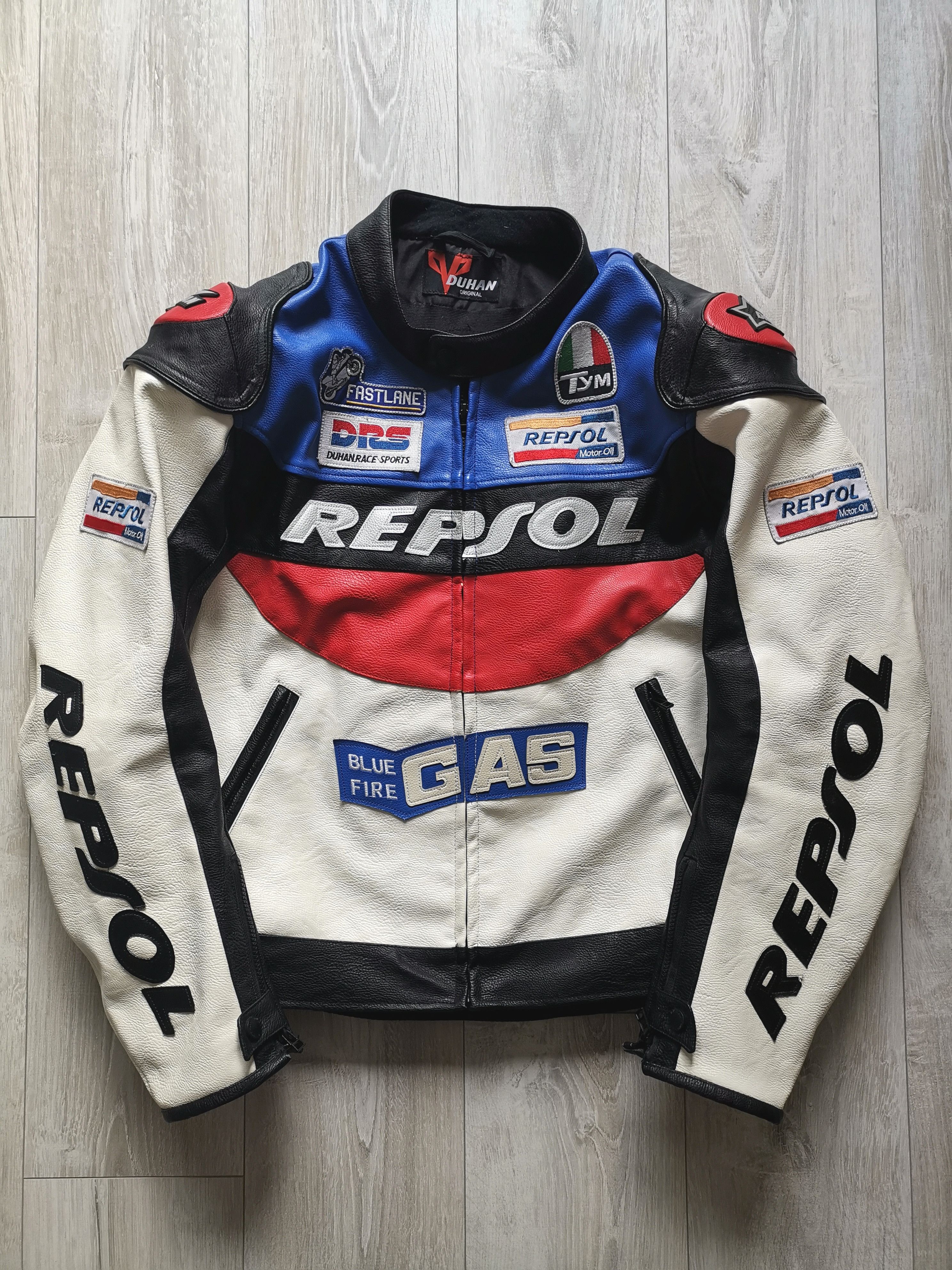 Honda 🔥Vintage HONDA REPSOL racing leather jacket Size US XL / EU 56 / 4 - 1 Thumbnail