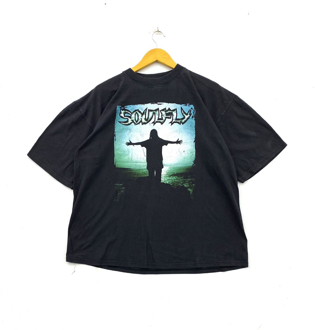 Vintage 90's Soulfly Shirt L 1998 Metal Sepultura Band Tee
