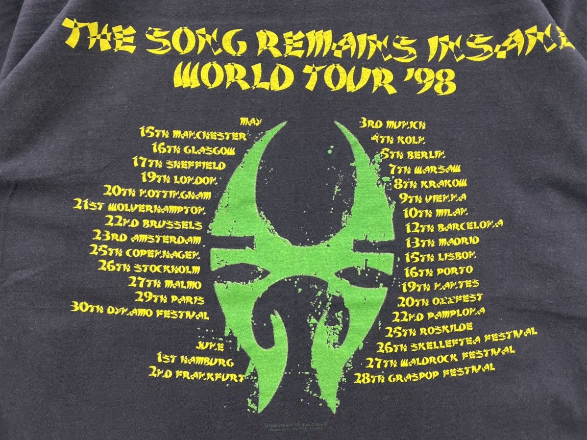 Band Tees vintage 1998 SOULFLY the song remains insane metal t-shirts Size US XL / EU 56 / 4 - 5 Thumbnail