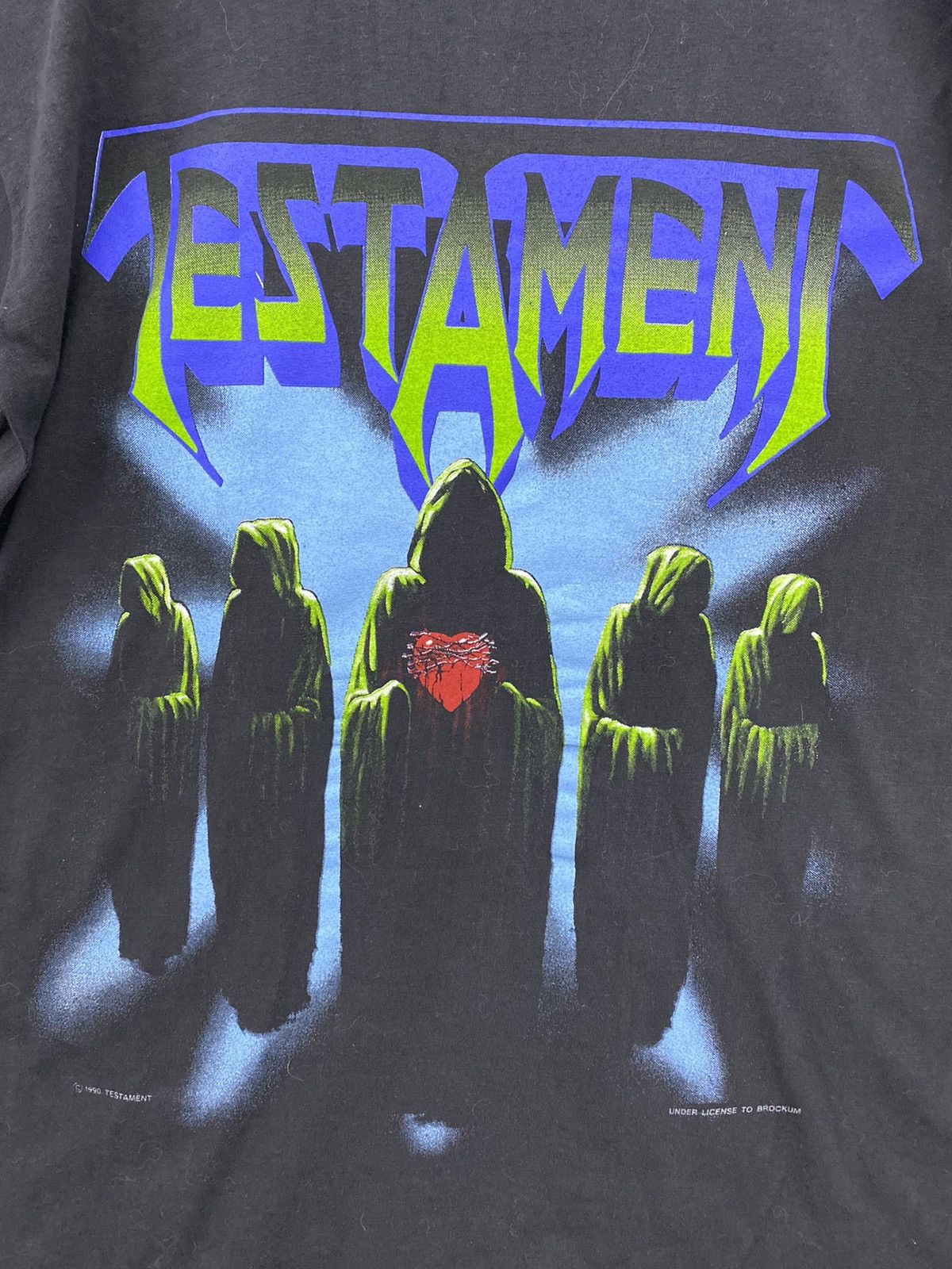 Band Tees vintage 1990 TESTAMENT souls of black album metal t-shirts Size US L / EU 52-54 / 3 - 3 Thumbnail