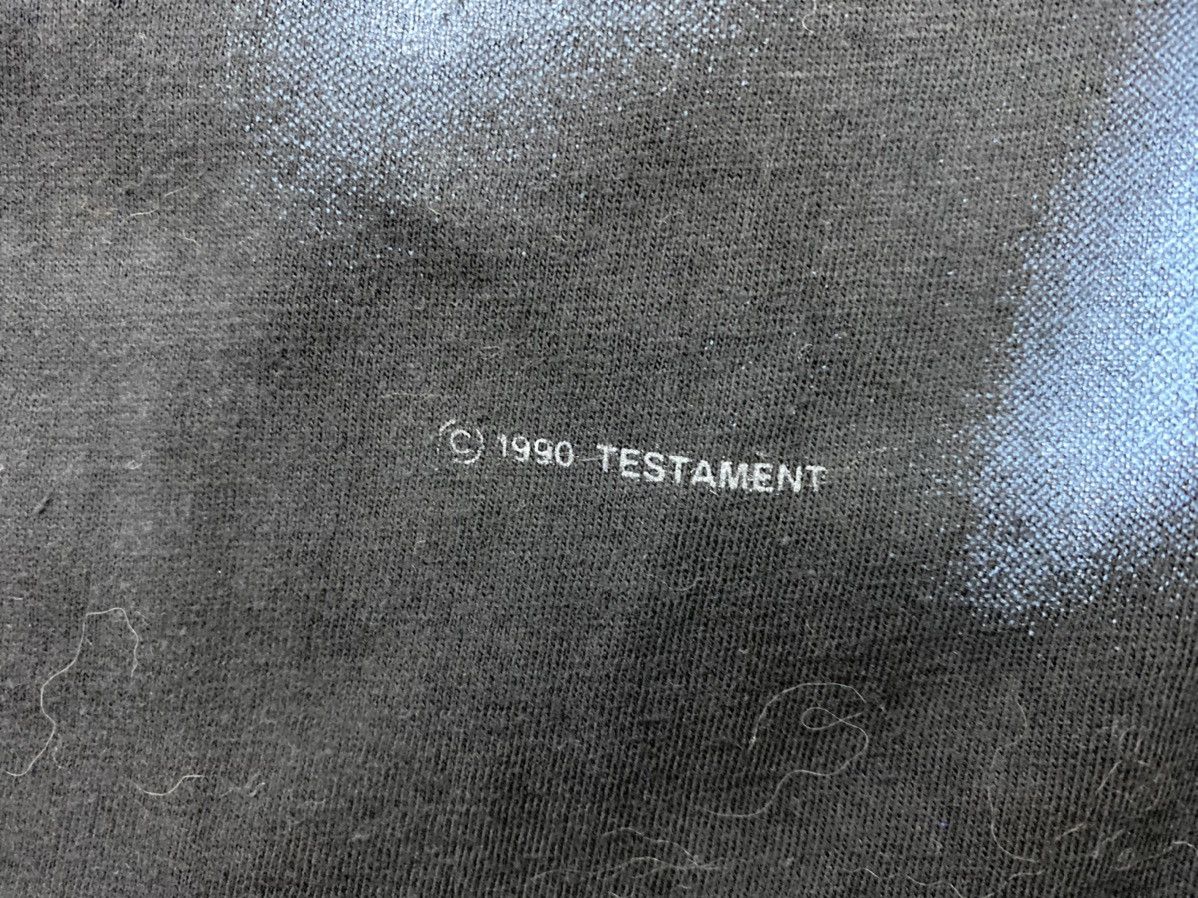 Band Tees vintage 1990 TESTAMENT souls of black album metal t-shirts Size US L / EU 52-54 / 3 - 5 Thumbnail