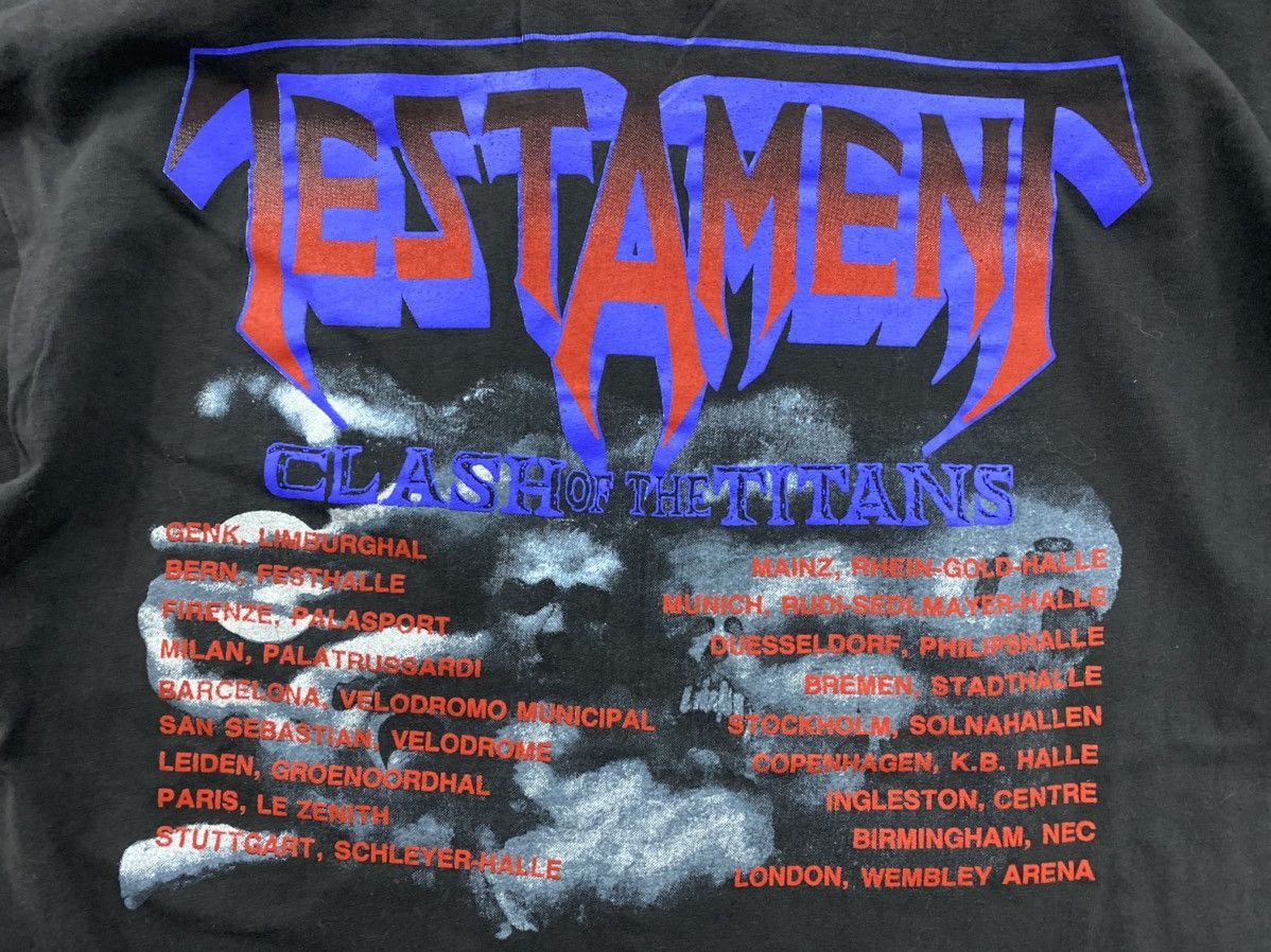 Band Tees vintage 1990 TESTAMENT souls of black album metal t-shirts Size US L / EU 52-54 / 3 - 8 Thumbnail