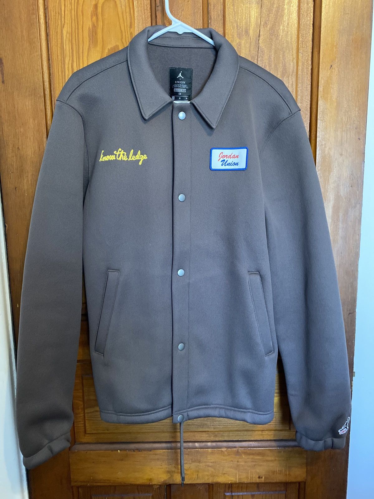 Jordan Brand × Union Jordan x Union Coaches Jacket Ironstone | Grailed