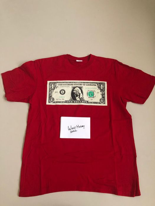 Supreme dollar tee red online