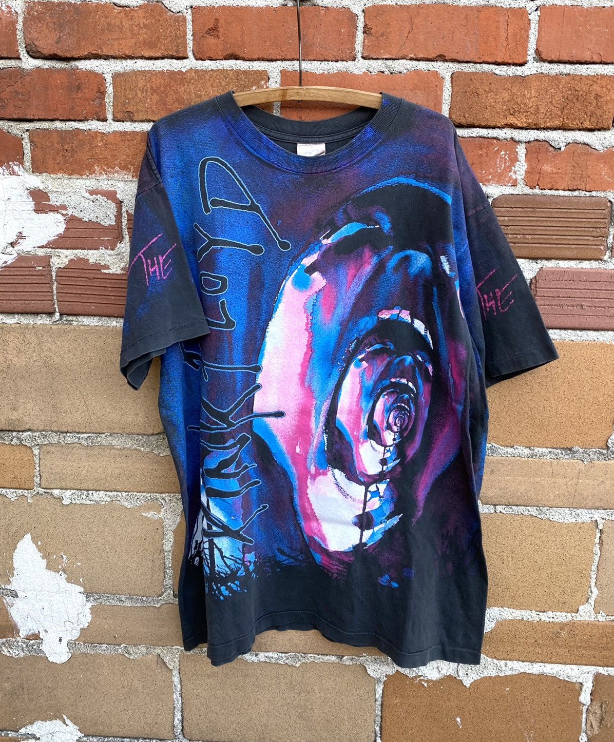 Vintage Vintage 90s Pink Floyd all over print band tee | Grailed