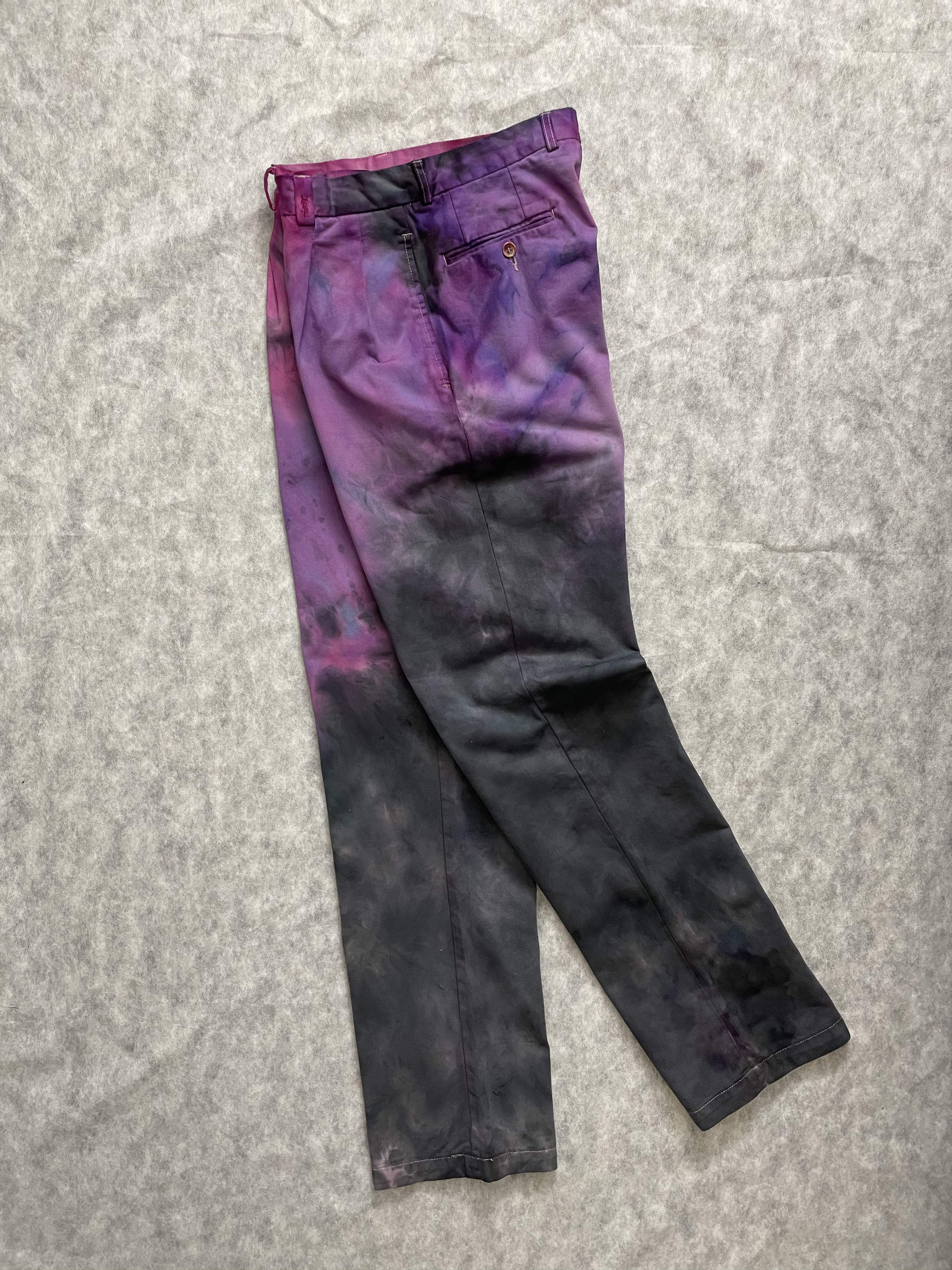 Yves Saint Laurent Yves Saint Laurent chinos cotton tie dye multicolour Size US 30 / EU 46 - 2 Thumbnail