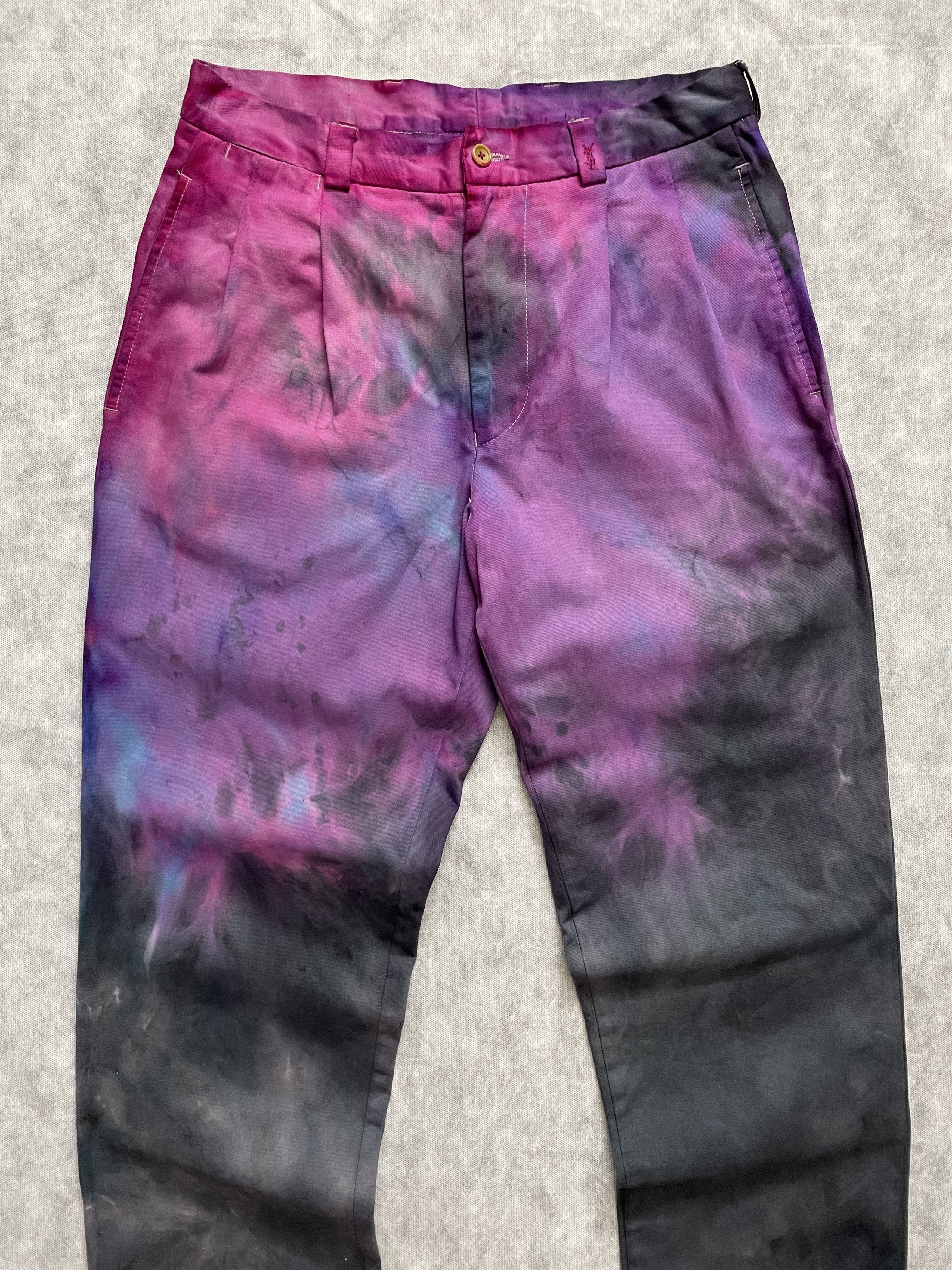 Yves Saint Laurent Yves Saint Laurent chinos cotton tie dye multicolour Size US 30 / EU 46 - 4 Thumbnail