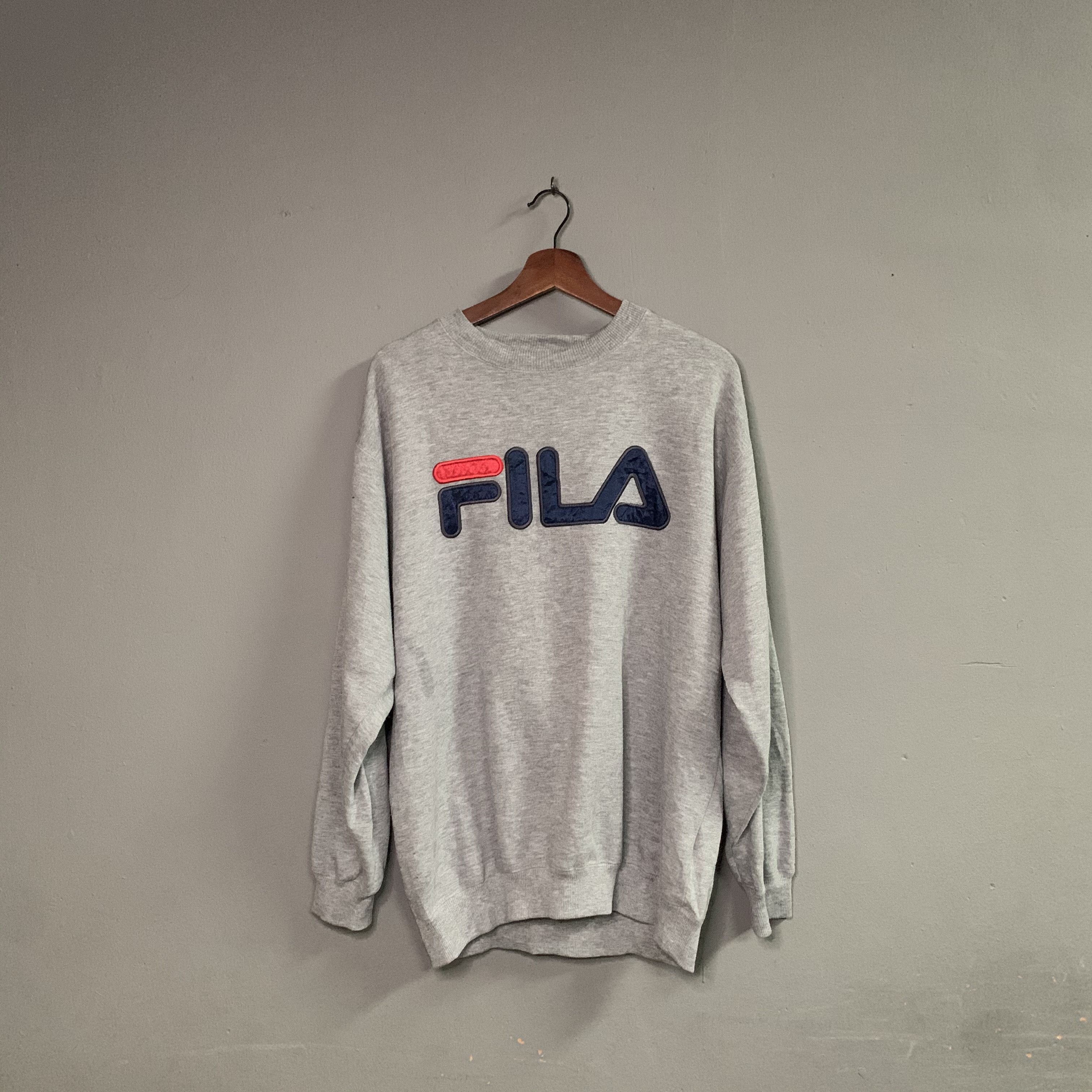 Fila Vintage Fila Spell Out Crewneck Sweater Sweatshirt Size US L / EU 52-54 / 3 - 1 Thumbnail