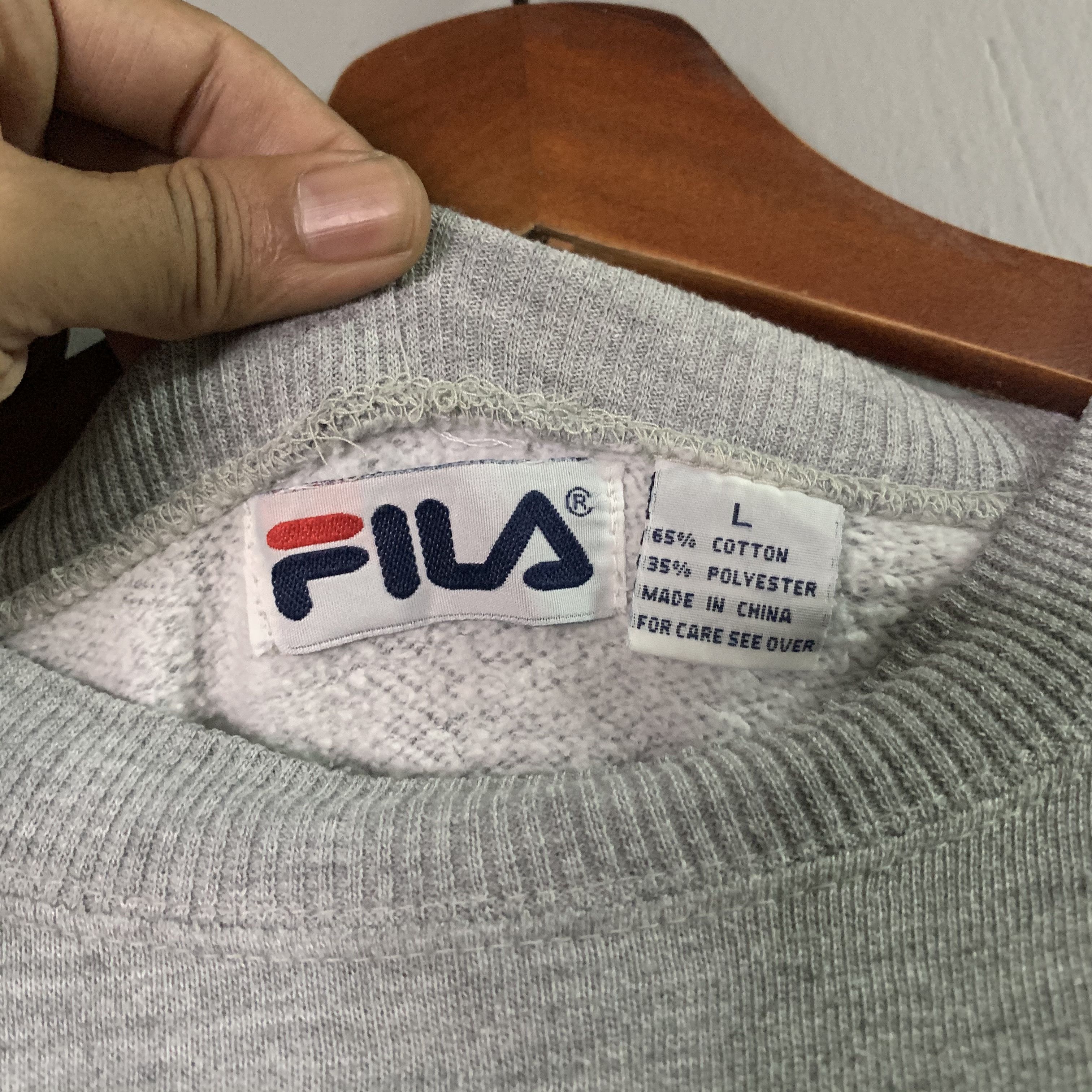 Fila Vintage Fila Spell Out Crewneck Sweater Sweatshirt Size US L / EU 52-54 / 3 - 5 Thumbnail