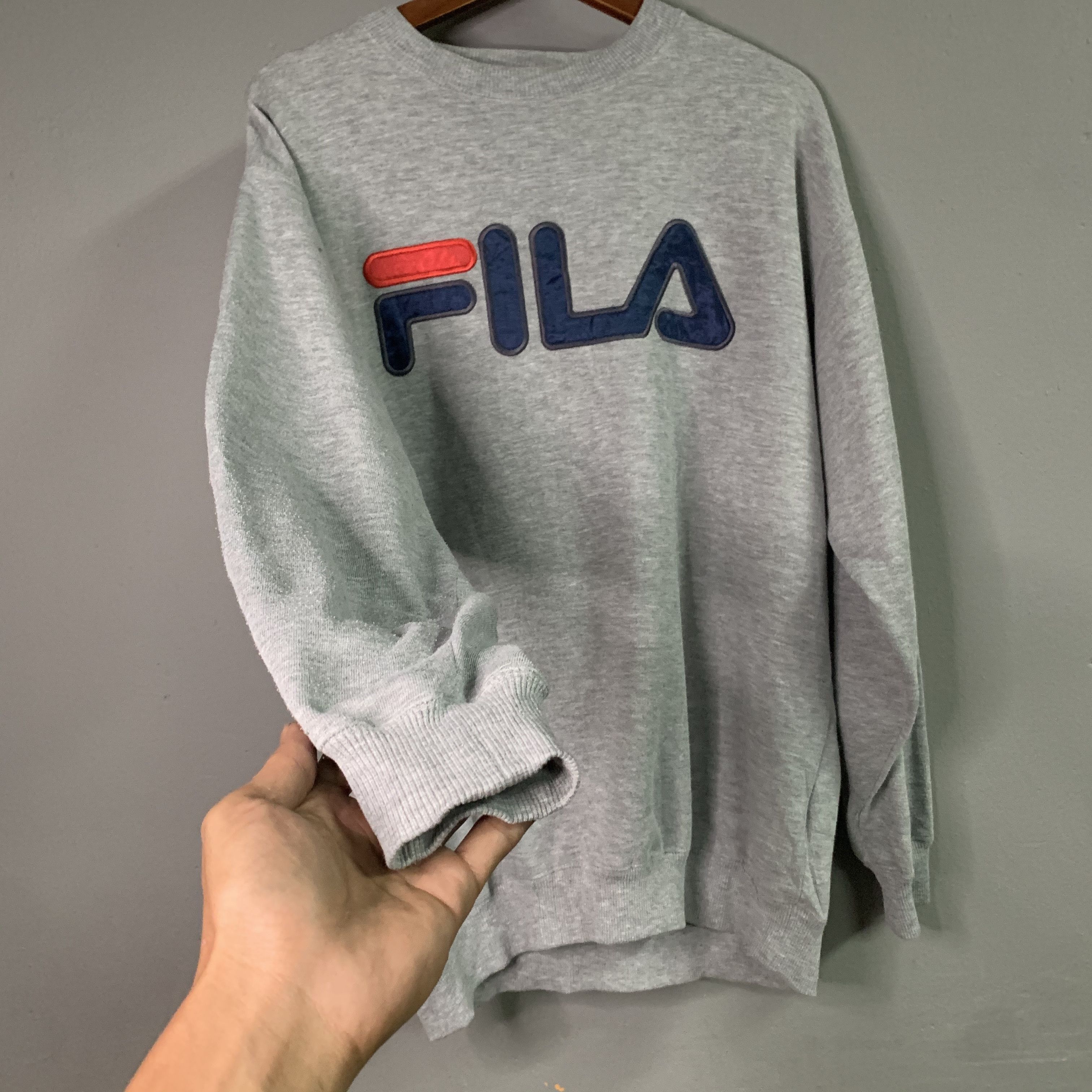 Fila Vintage Fila Spell Out Crewneck Sweater Sweatshirt Size US L / EU 52-54 / 3 - 4 Thumbnail