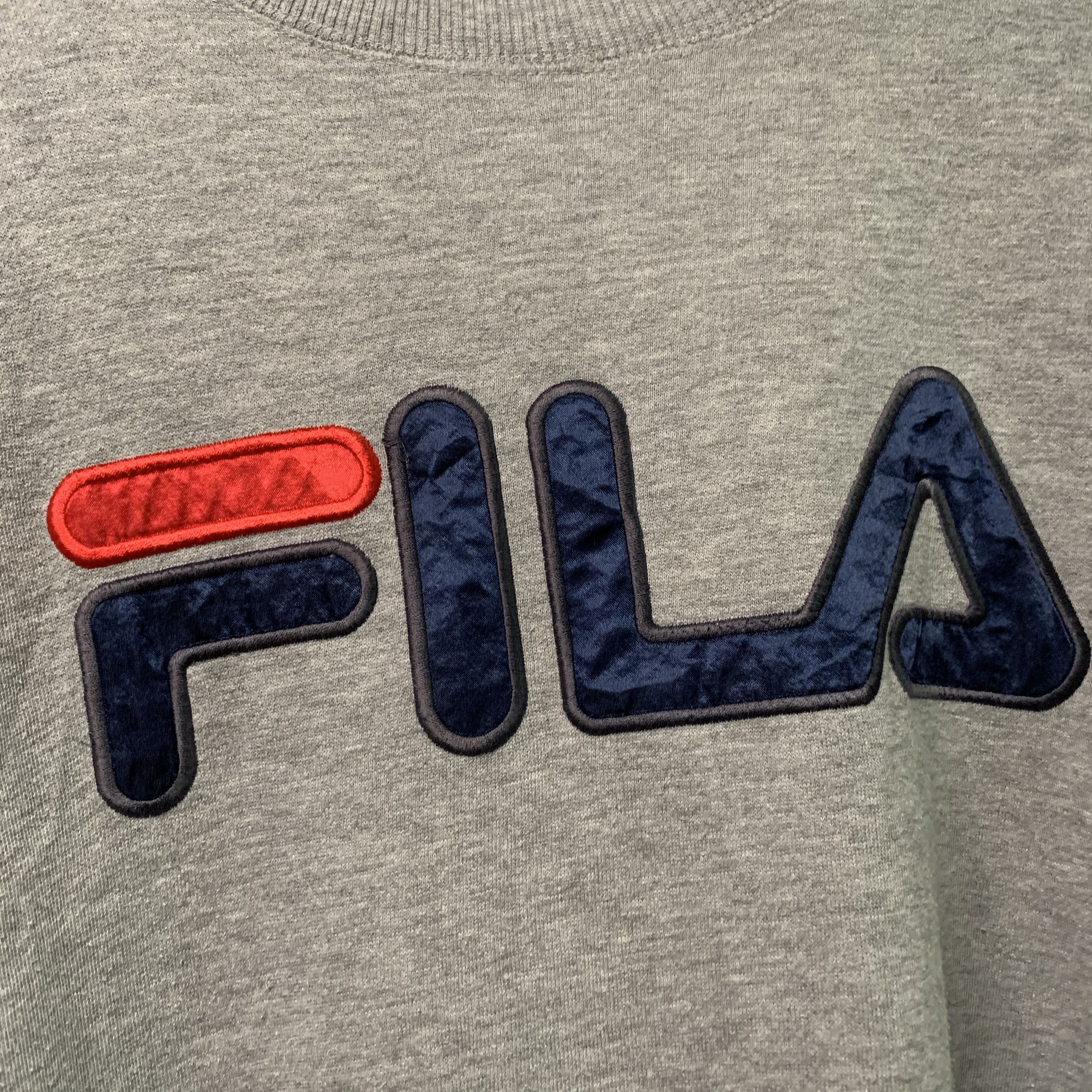 Fila Vintage Fila Spell Out Crewneck Sweater Sweatshirt Size US L / EU 52-54 / 3 - 3 Thumbnail
