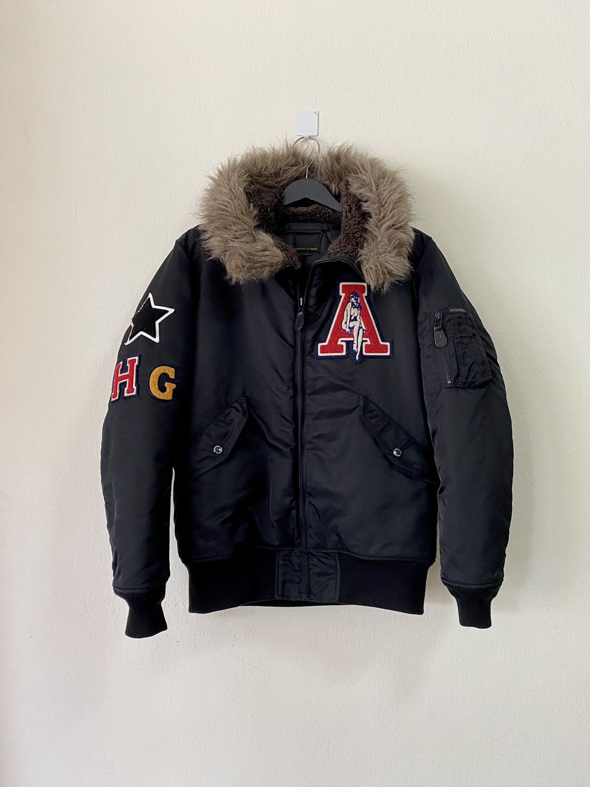 BEAMS N-2B flight jacket PRIMALOFT black（WE SELL SURP | Mil