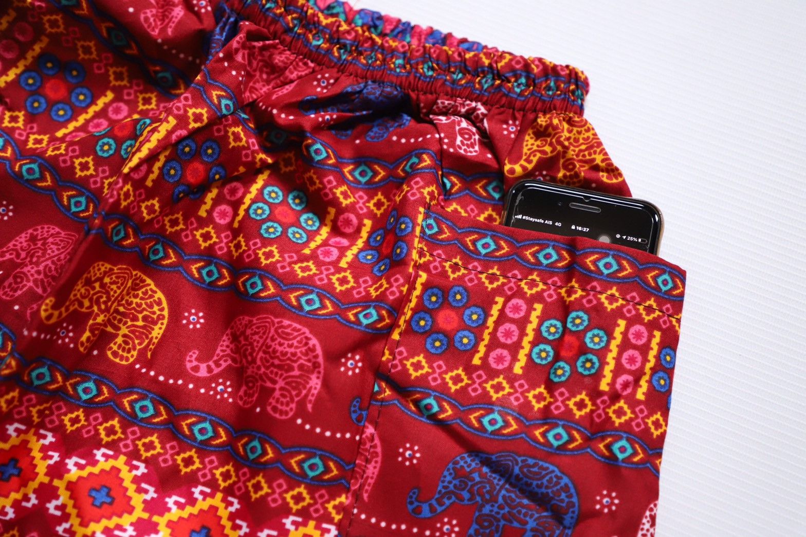 Designer Casual shorts,Pants thai traditional pattern native elephan Size US 26 / EU 42 - 2 Thumbnail