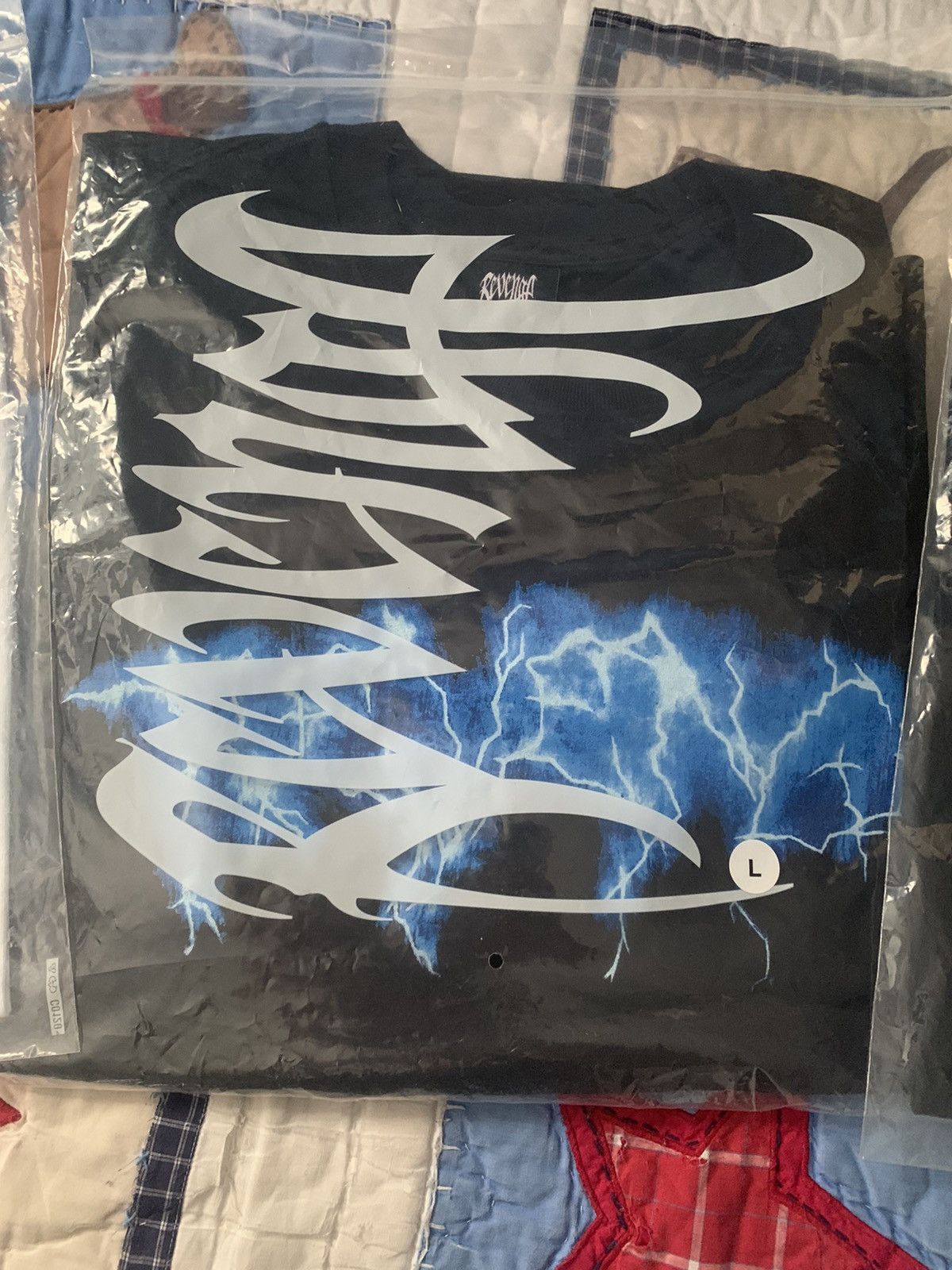 Revenge Blue Lightning Tee Grailed 0293