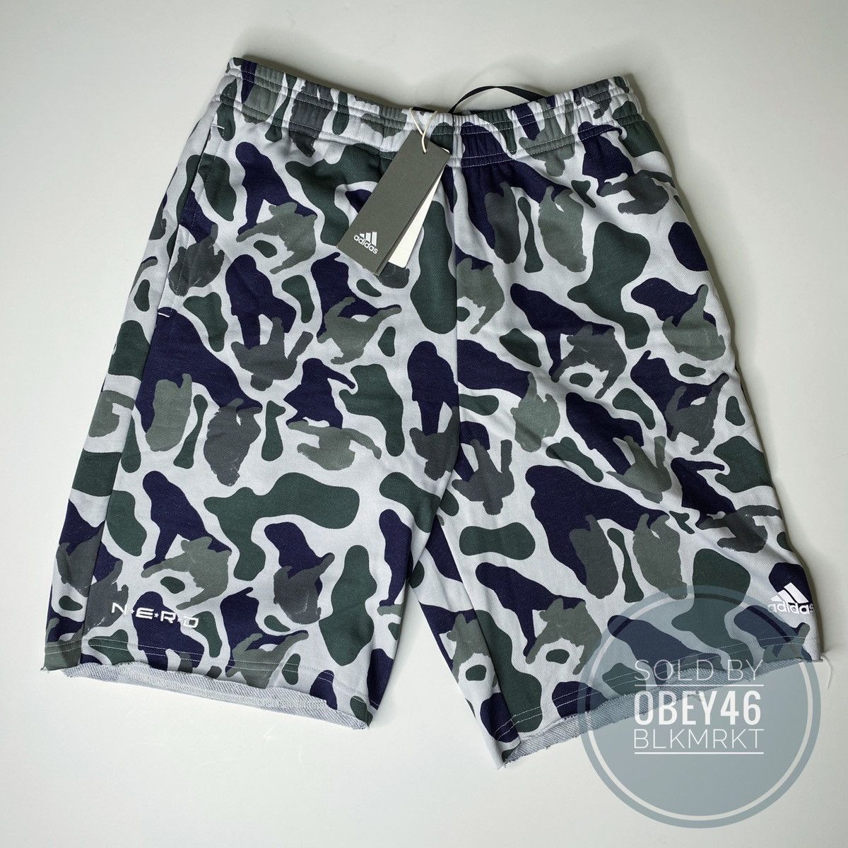 Adidas Adidas X Pharrell Williams NERD Camo Shorts Medium Grailed